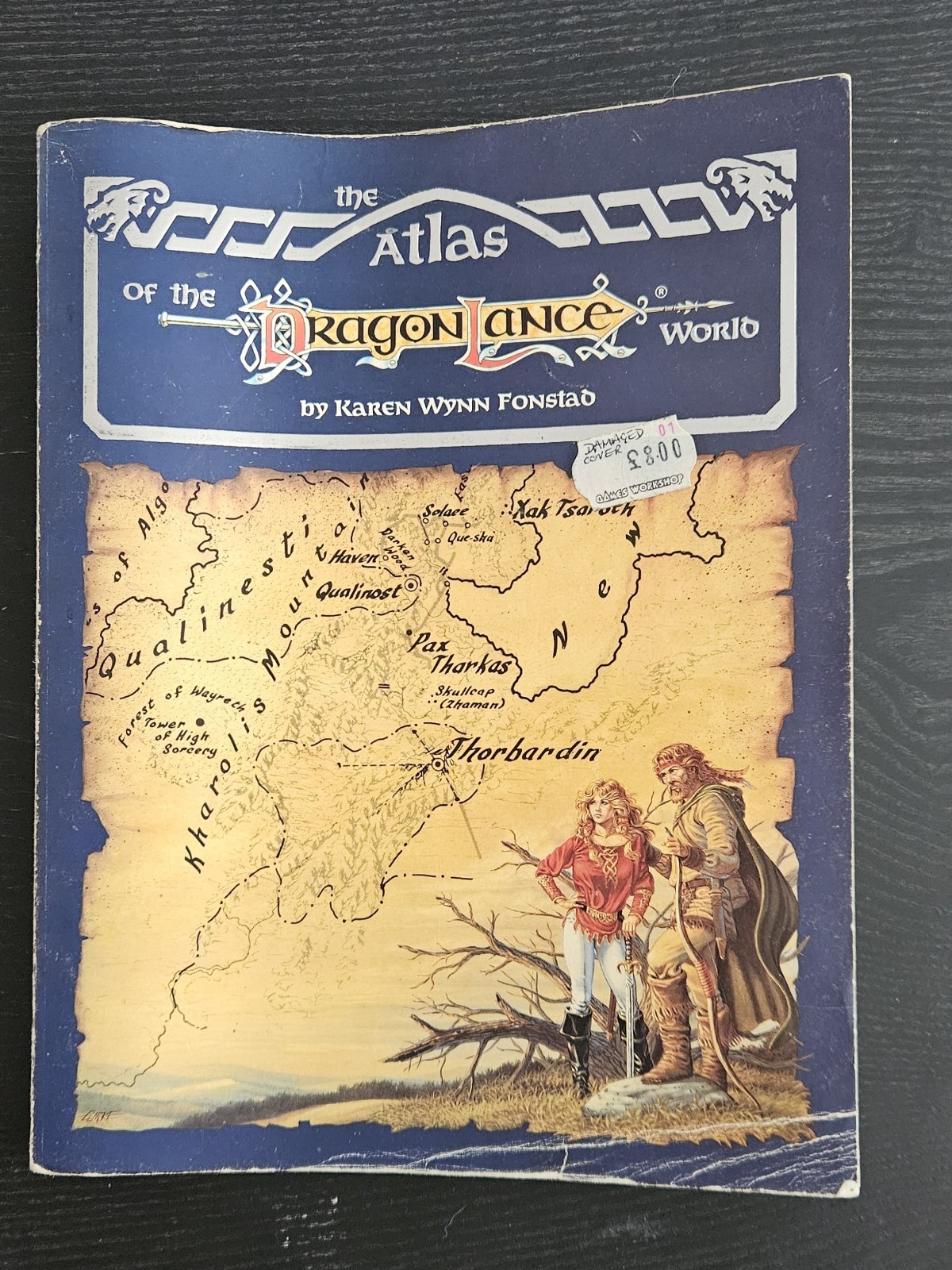 Dungeons And Dragons. The Atlas Of The Dragonlance World. TSR. 1987. 1st Print.