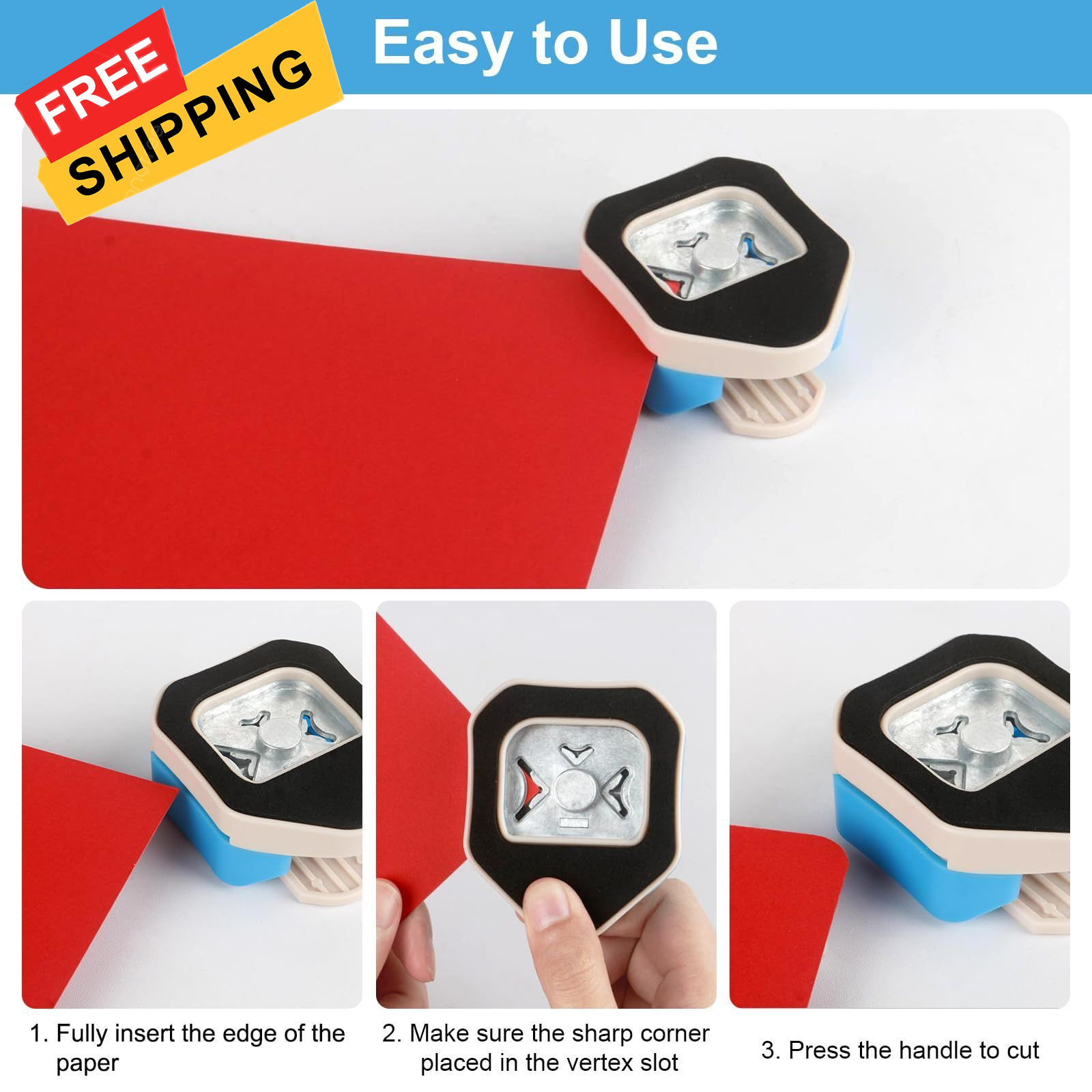 Paper Corner Rounder Punch, Punch Cutter for Blue