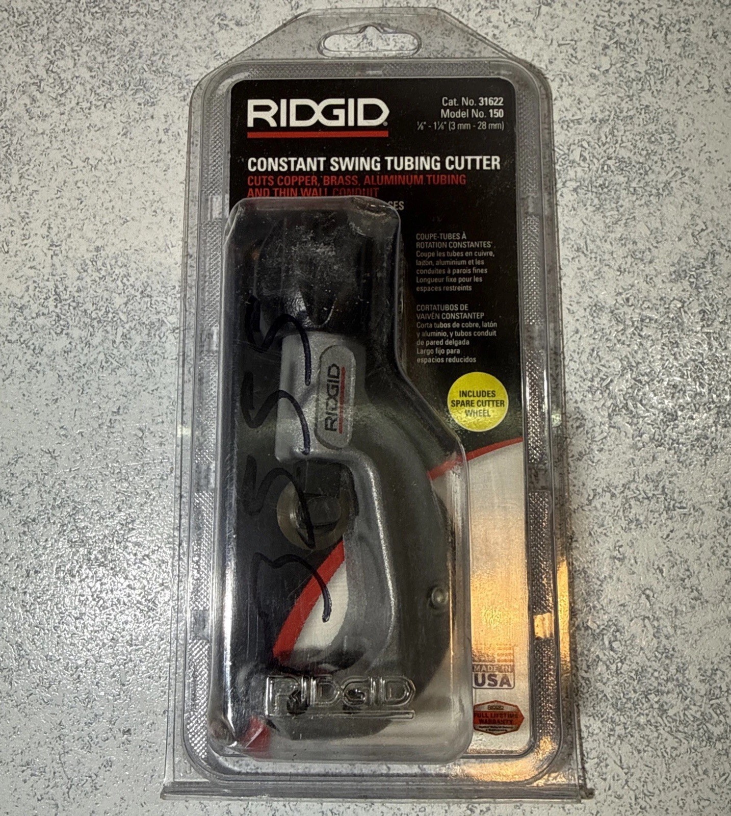 RIGID 150 Tubing Cutter Constant Swing, 1/8-inch to 1-1/8-inch Tube Cutter