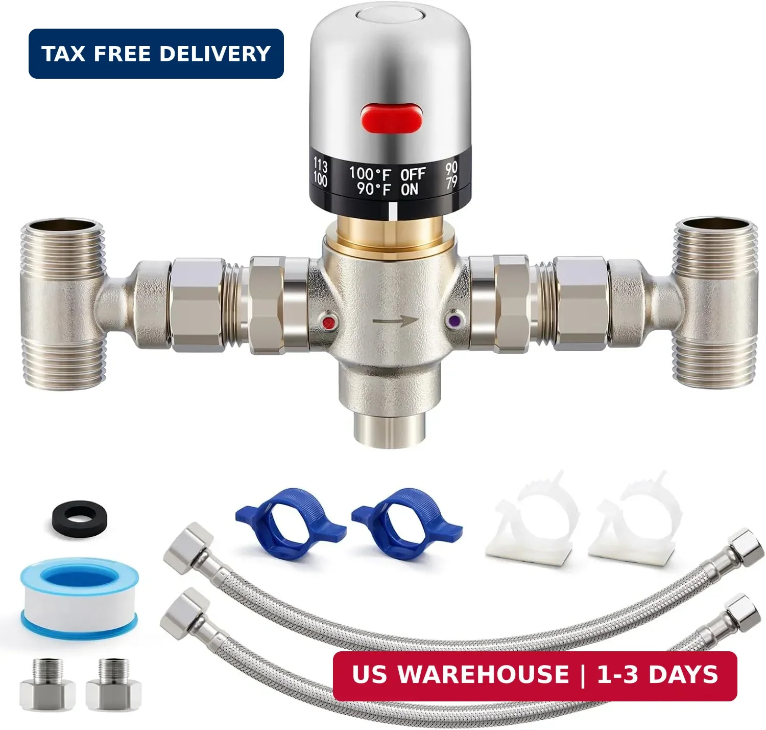 Adjustable Temperature Bypass Sensor Valve Kit | Replacement for Plastic Bridge