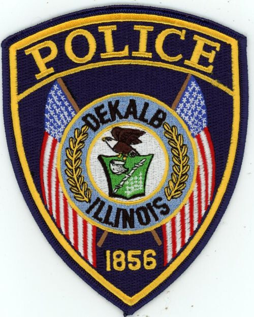 ILLINOIS IL DEKALB POLICE NICE SHOULDER PATCH SHERIFF  1856