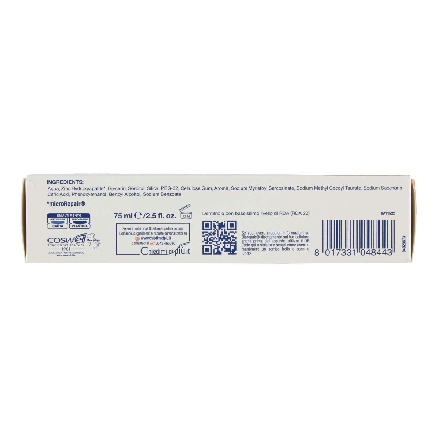 Biorepair: "Fast Sensitive Repair" Toothpaste with microRepair, 3.28 oz_Old