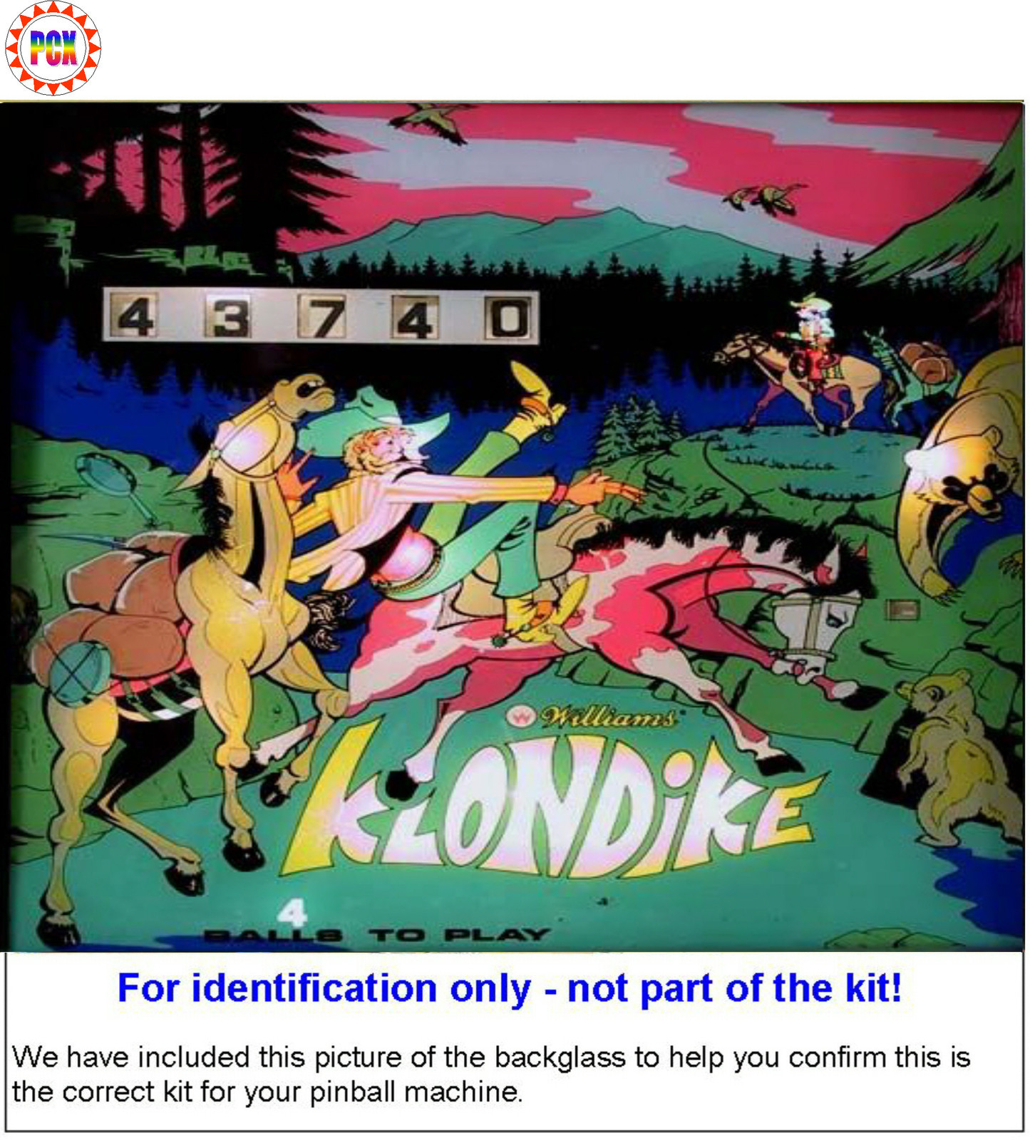 1971 Williams Klondike Pinball Rubber Ring Kit