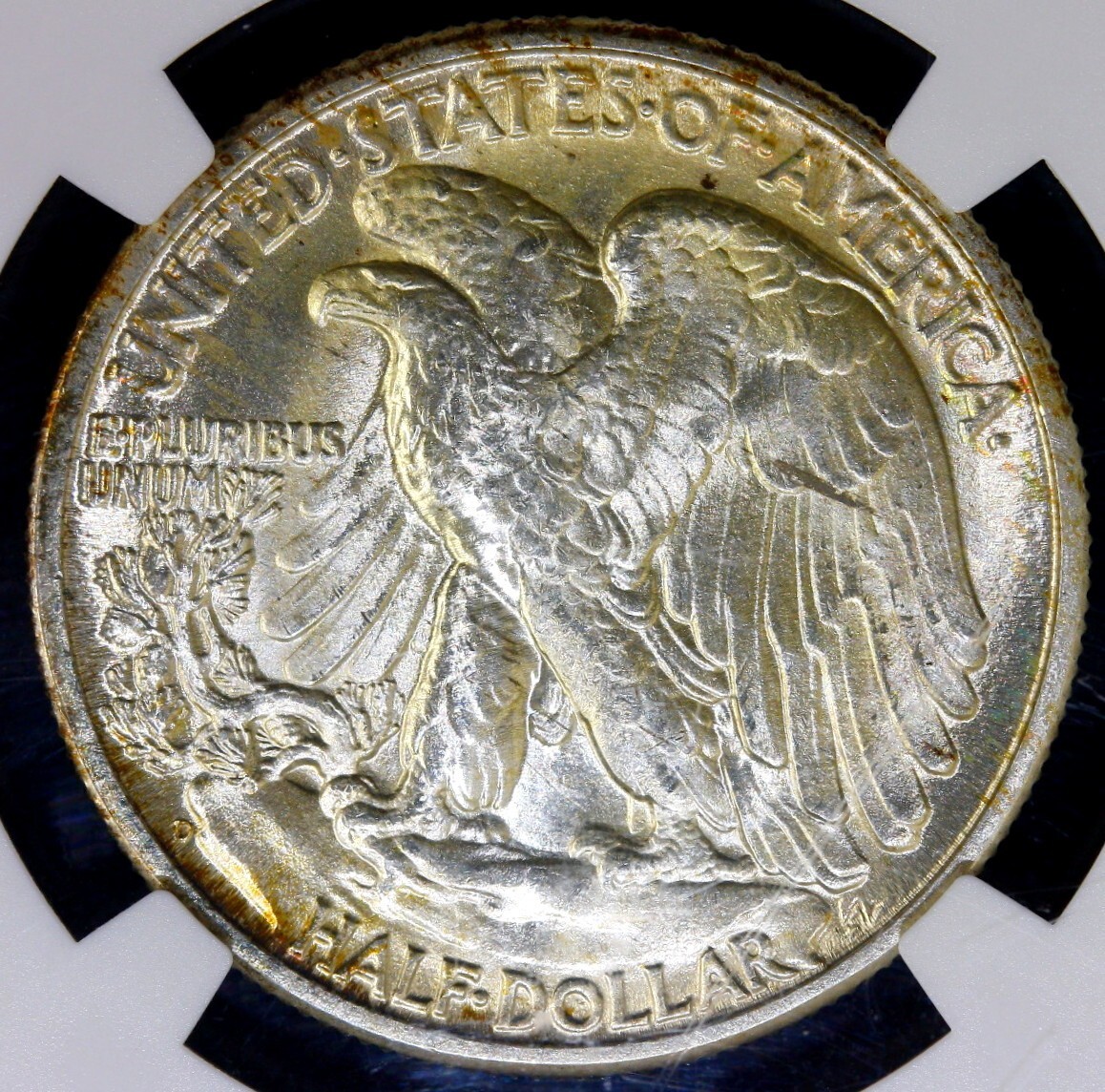 1946-D Walking Liberty Half Dollar NGC MS65 NICE Toned
