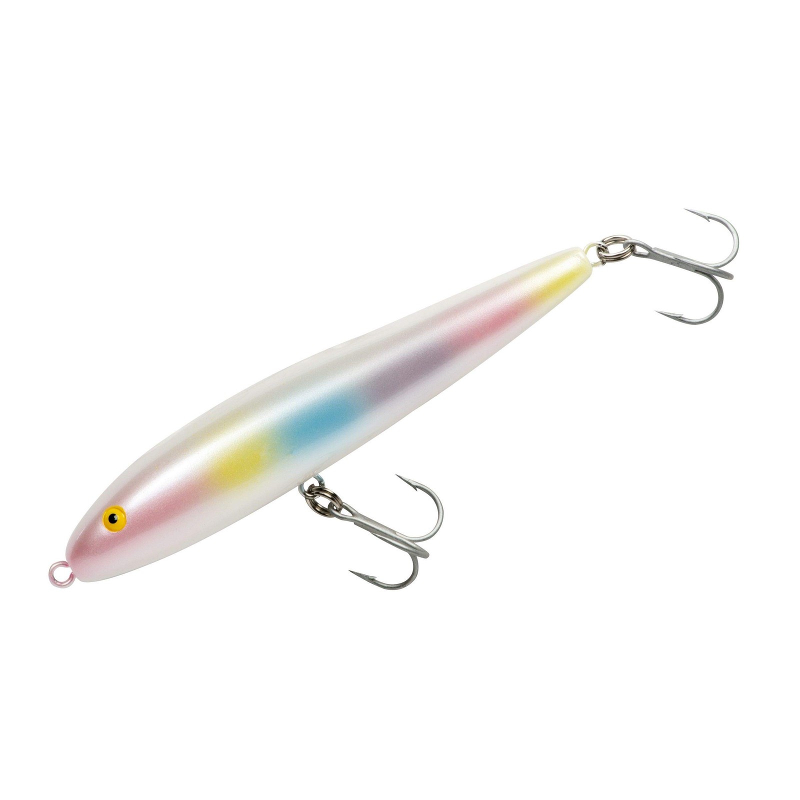 Rebel Lures Jumpin' Minnow Topwater Fishing 4 1/2 in, oz, Mother of Pearl