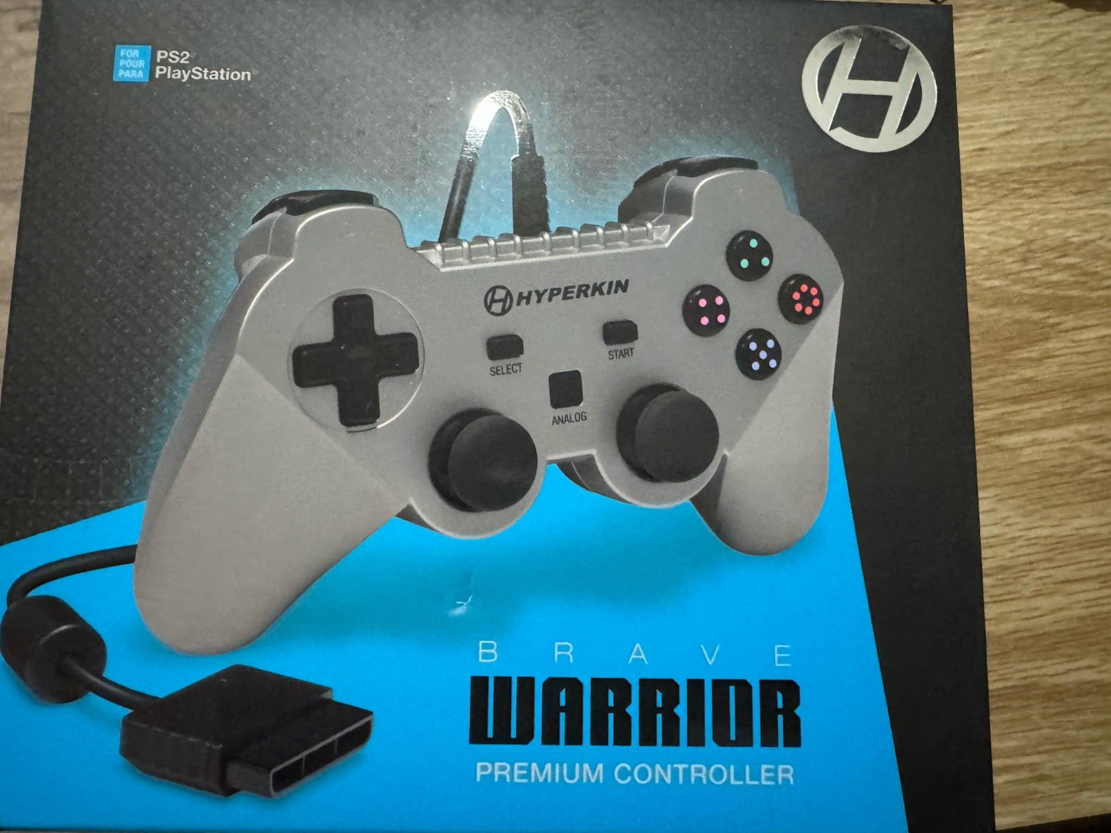 Hyperkin PlayStation 2 "Brave Warrior" Premium Controller For PS2 - Silver