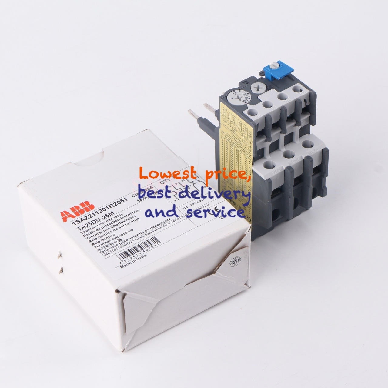 ABB NEW 1PC TA25DU-25M Button Thermal Overload Relay 25M 18-25A Free Logistics