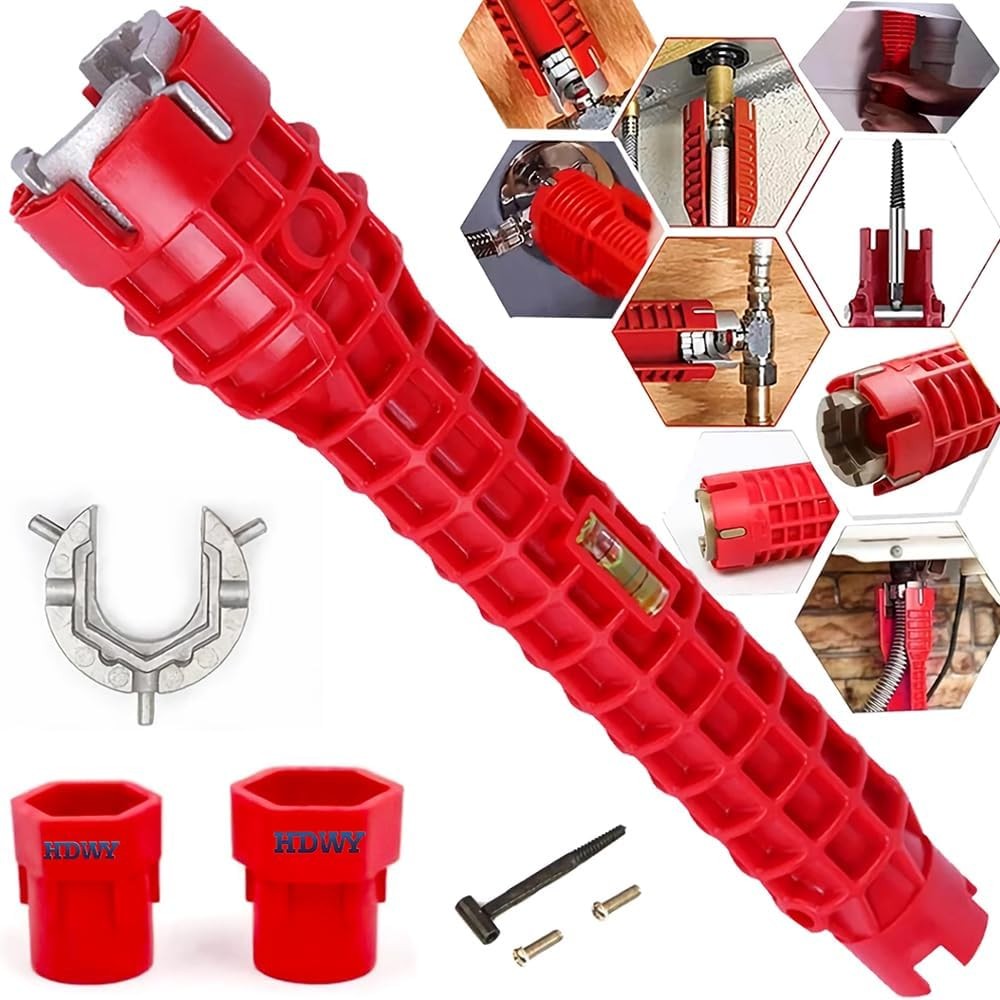 8 in 1 Multifunctional Kitchen Sink Wrench Plumbing Repair Tool for Tight Spaces