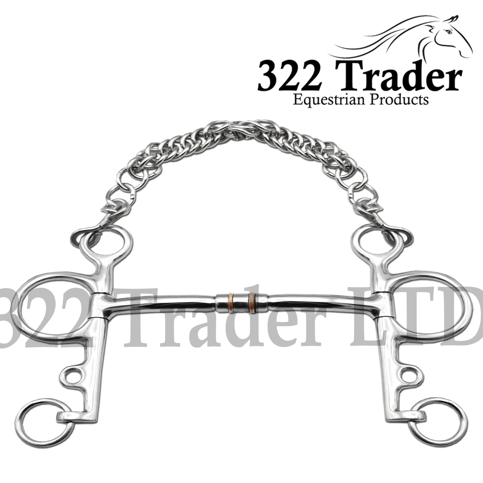 322 Pelham Mullen With Copper Roller Bit Inserts Myler Design - Two Sizes