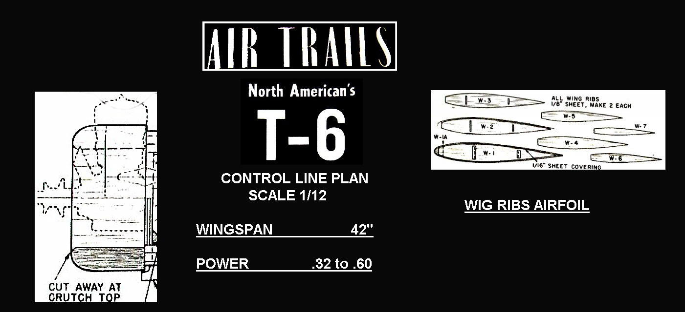 CL plans and patterns T-6 Texan wingspan 42"