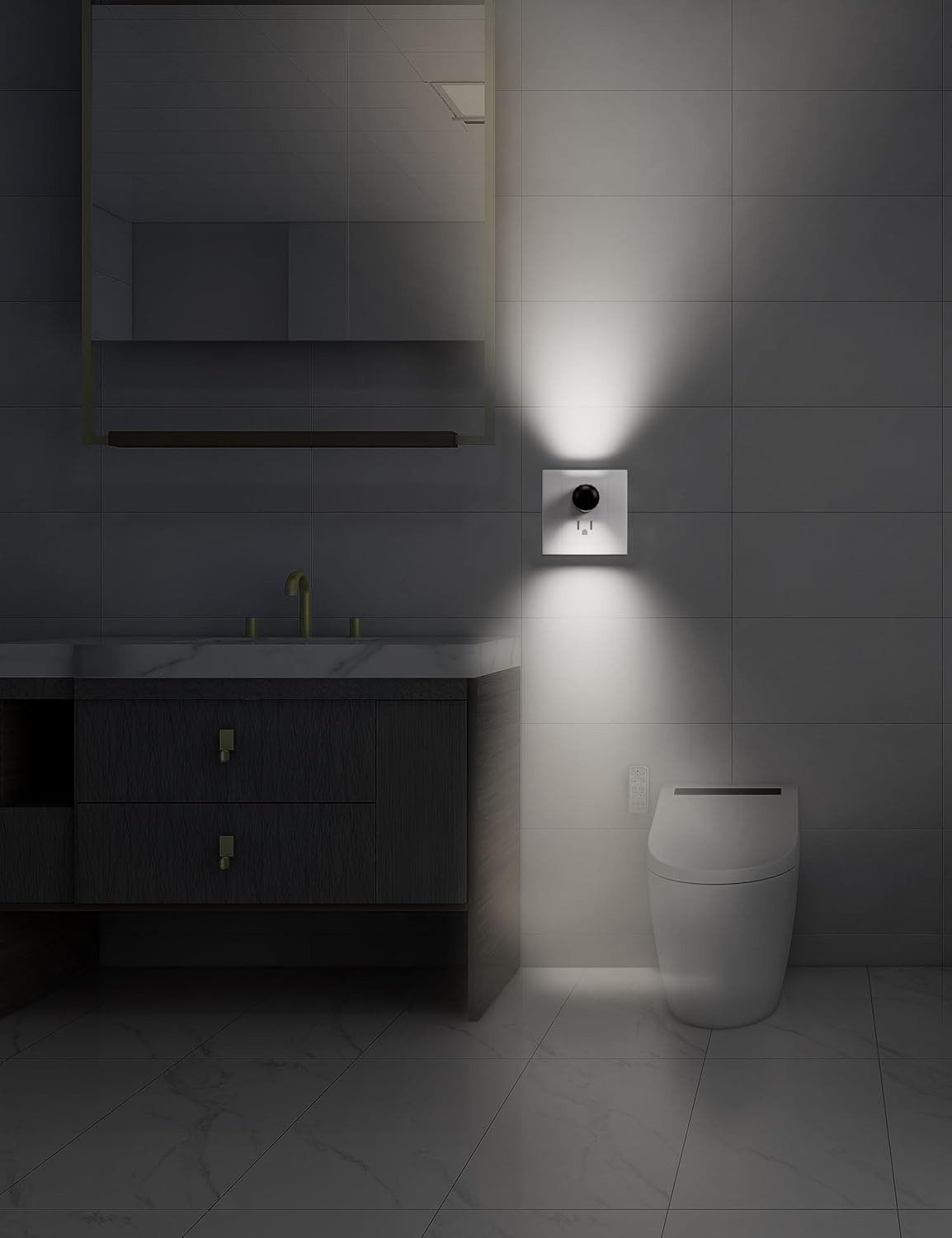 6 Pack LED Night Lights With Dusk To Dawn Sensor 4000K Cool White Plug Plastic