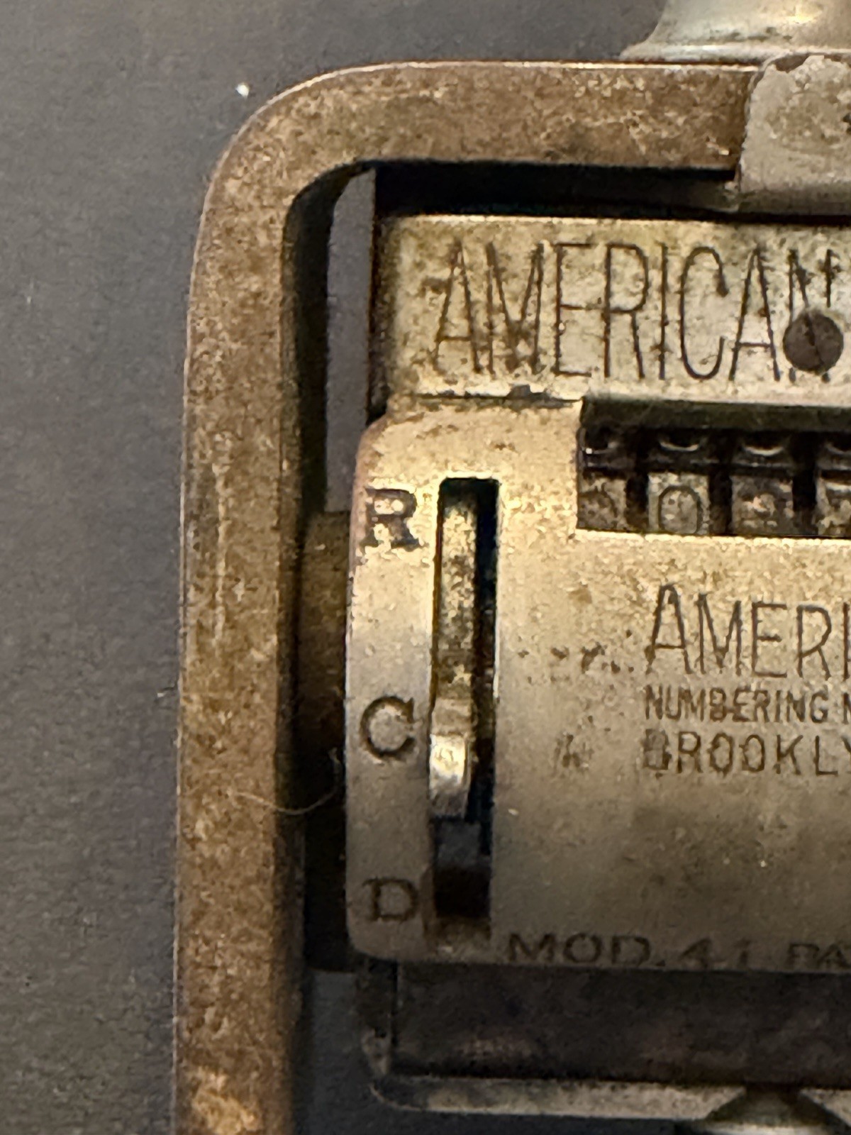 Antique American Visible Model 41 Numbering Machine Pat Dec 22 1908 Working