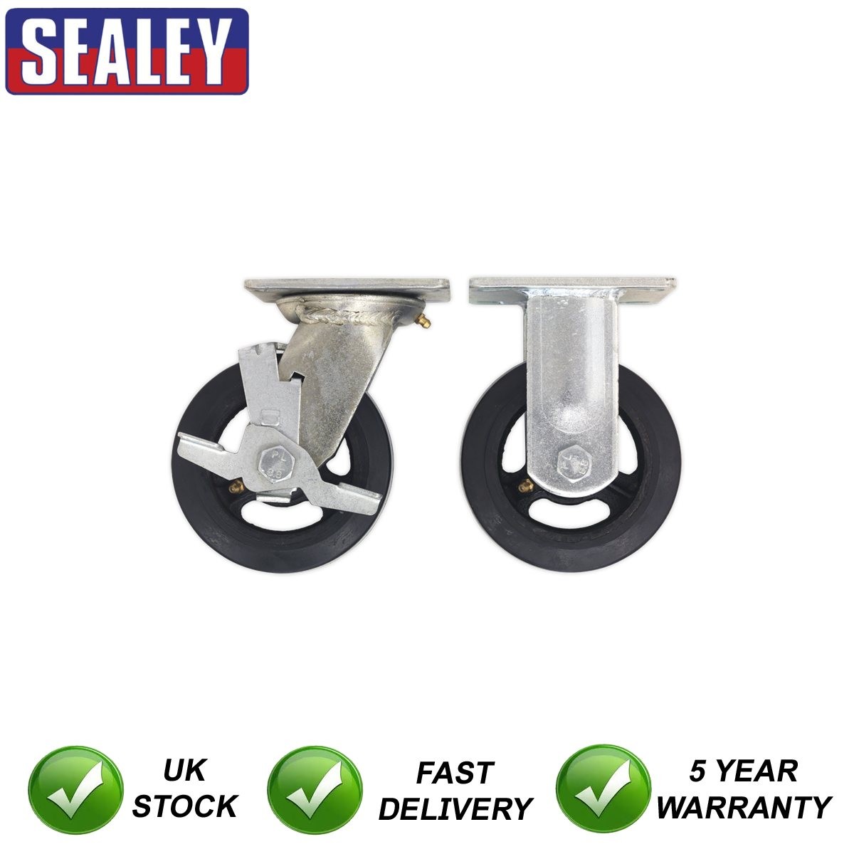 Sealey Castor Wheel Kit for SSB06 SSB07 & STV01 STVWK