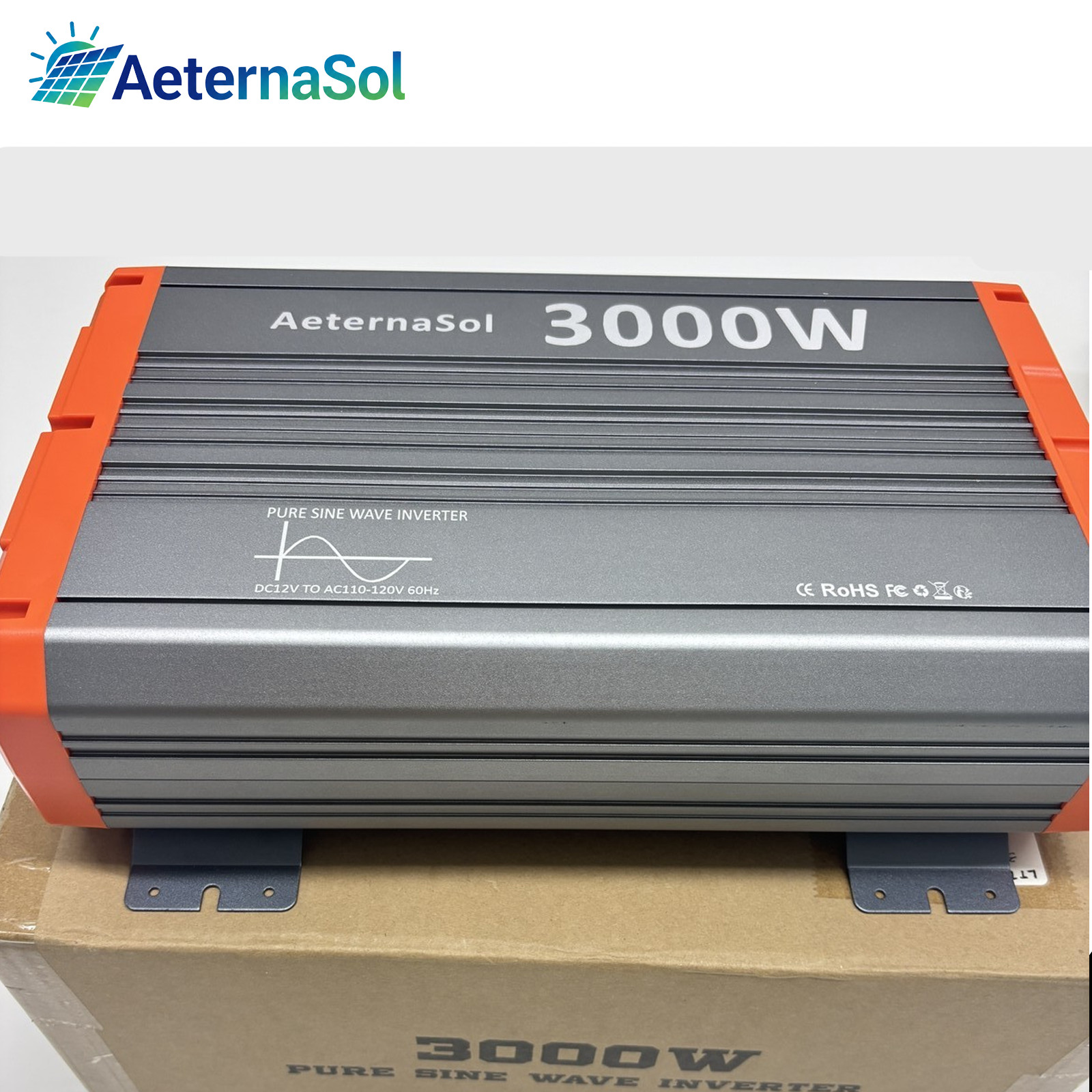 3000W 6000W Power Inverter 12V to 110/120V for Solar Battery 2AC USB&USB-C 30W