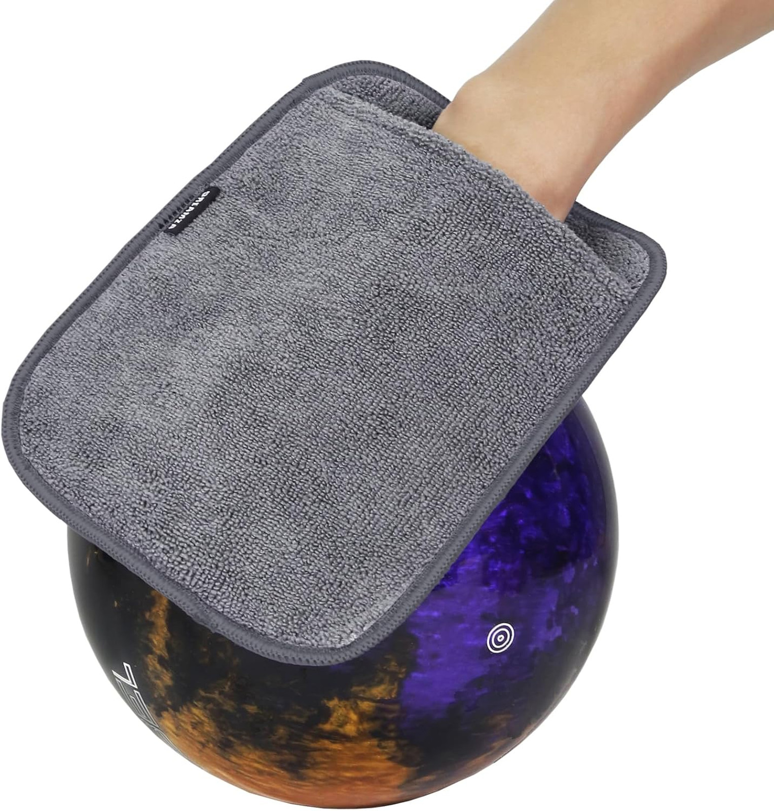 Wearable Bowling Ball Shammy Pad, Dual-Sided Microfiber Towel Glove for Easy
