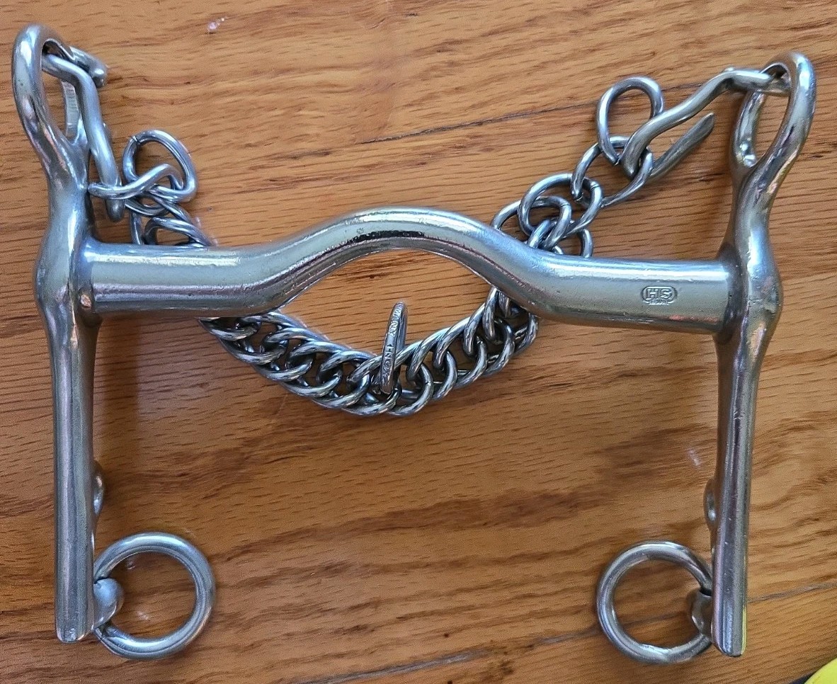 5.5" HS Herm Sprenger Weymouth Bit & HS Curb Chain*Stamped* FREE SHIPPING!