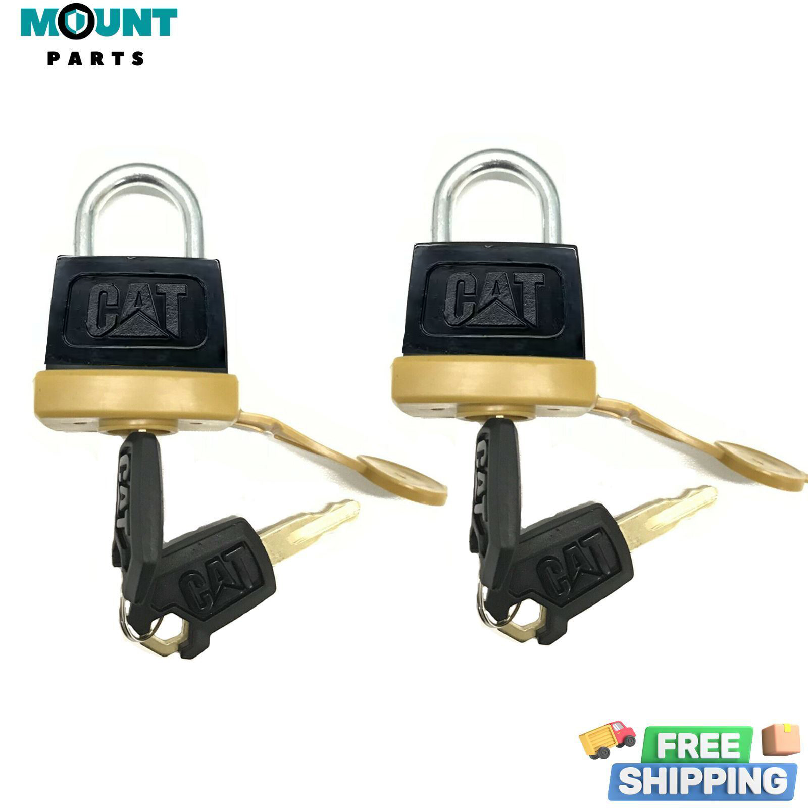 2Pack 246-2641 Padlock with 4 Keys 5P8500 For Caterpillar CAT 5p8500 Padlock