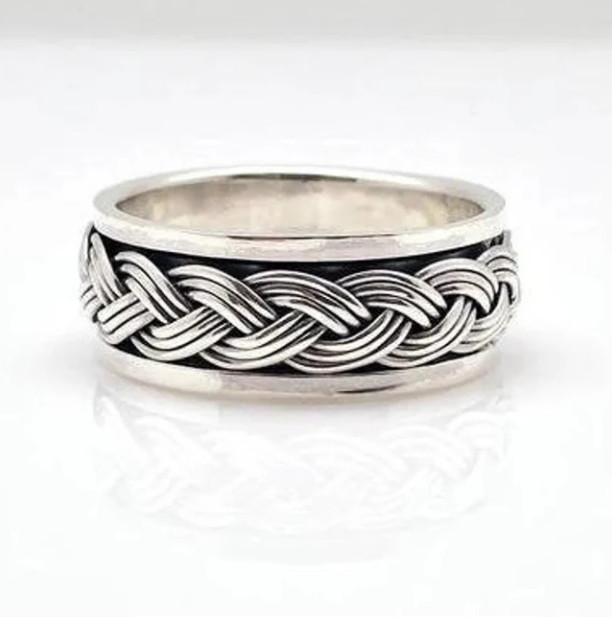 Handmade Band Thumb Ring Solid 925 Sterling Silver Spinner Gift Ring All SR138