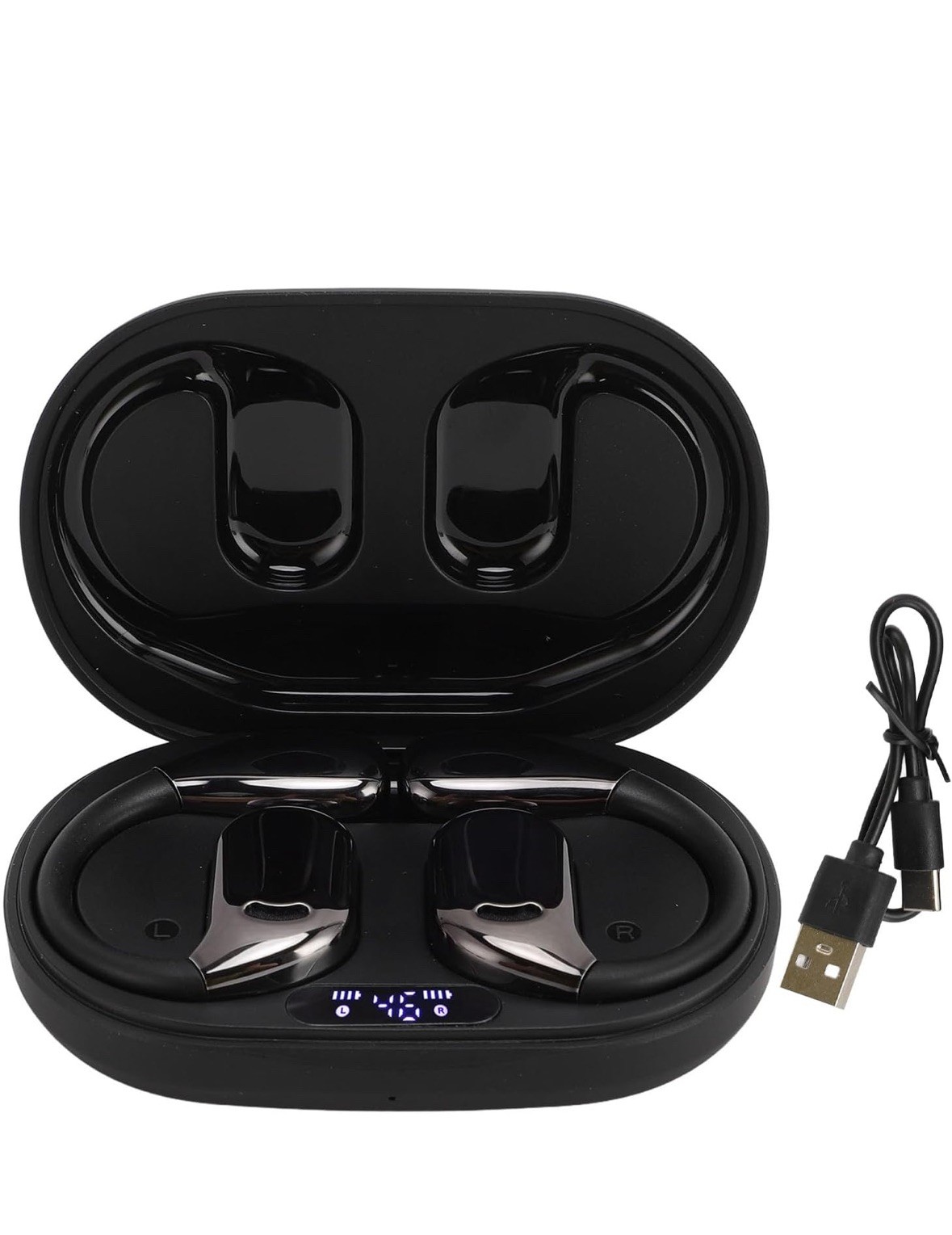Open Ear Bluetooth 5.49 Headphones: IP55 Waterproof Sport Earbuds