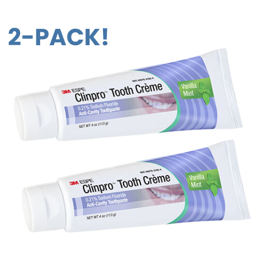 3M Clinpro Tooth Creme 0.21% Sodium Fluoride Anti-Cavity Toothpaste Vanilla Mint
