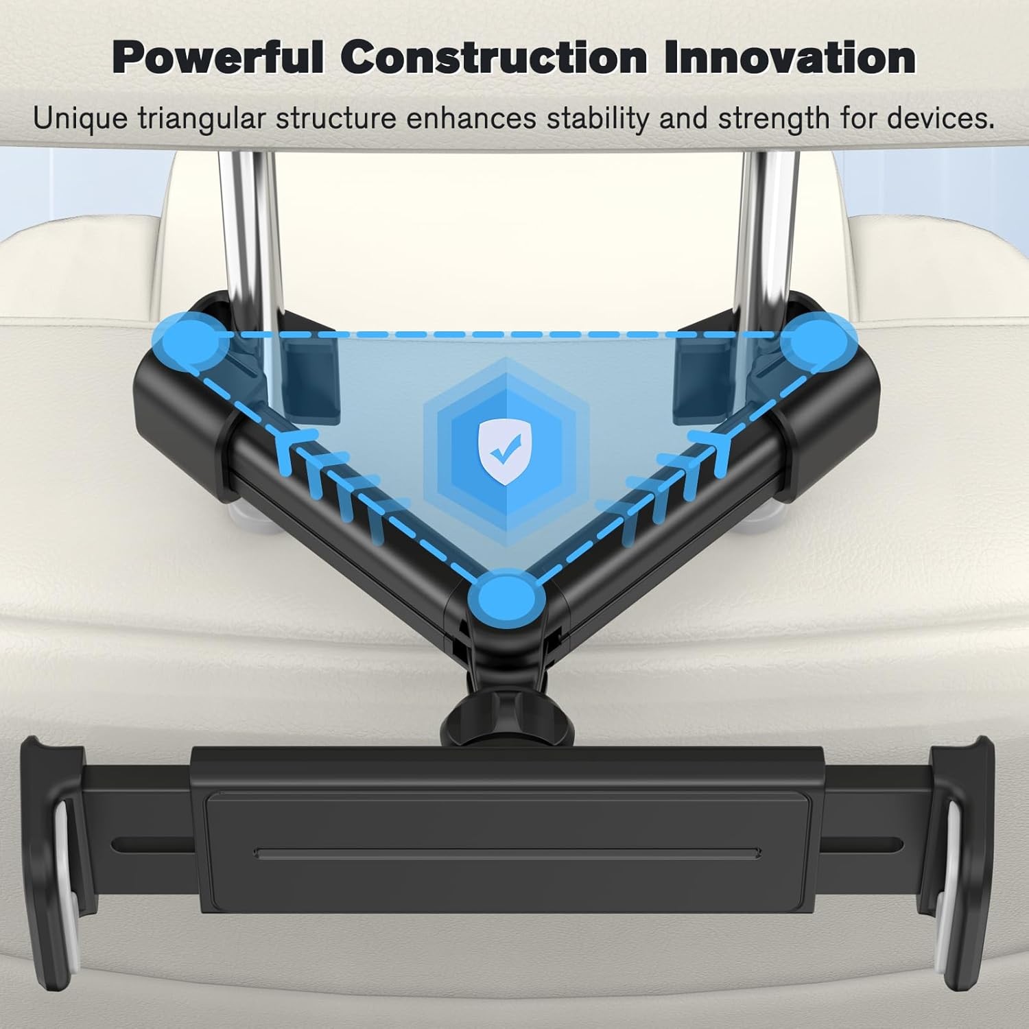 Car Headrest Tablet Holder Adjustable Mount for iPad Galaxy Road Trip Essentials