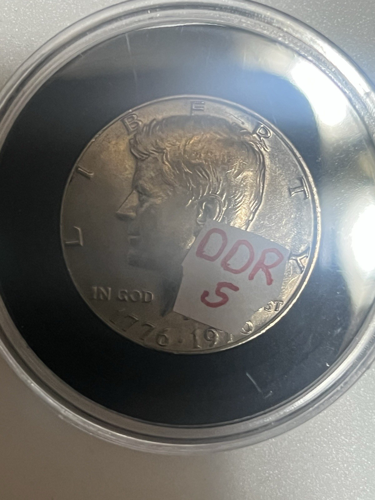 1976-D Kennedy Half Dollar Bicentennial DDR Error Doubled Die Reverse