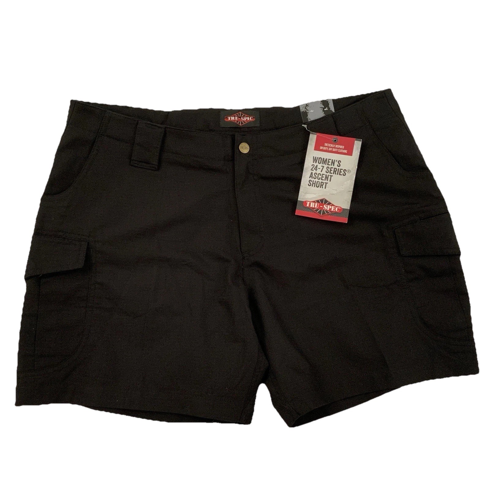 Tru-Spec Women’s 18/6 24-7 Series Ascent Shorts Black Cargo Ripstop Tactical New