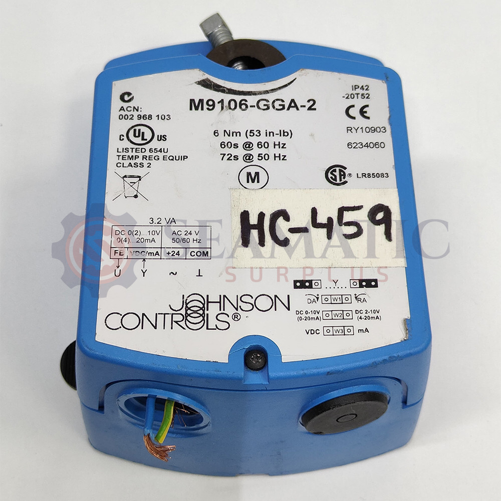 LOT OF 5 PC X Johnson Controls Electric Actuator M9106-GGA-2 , HC#459+