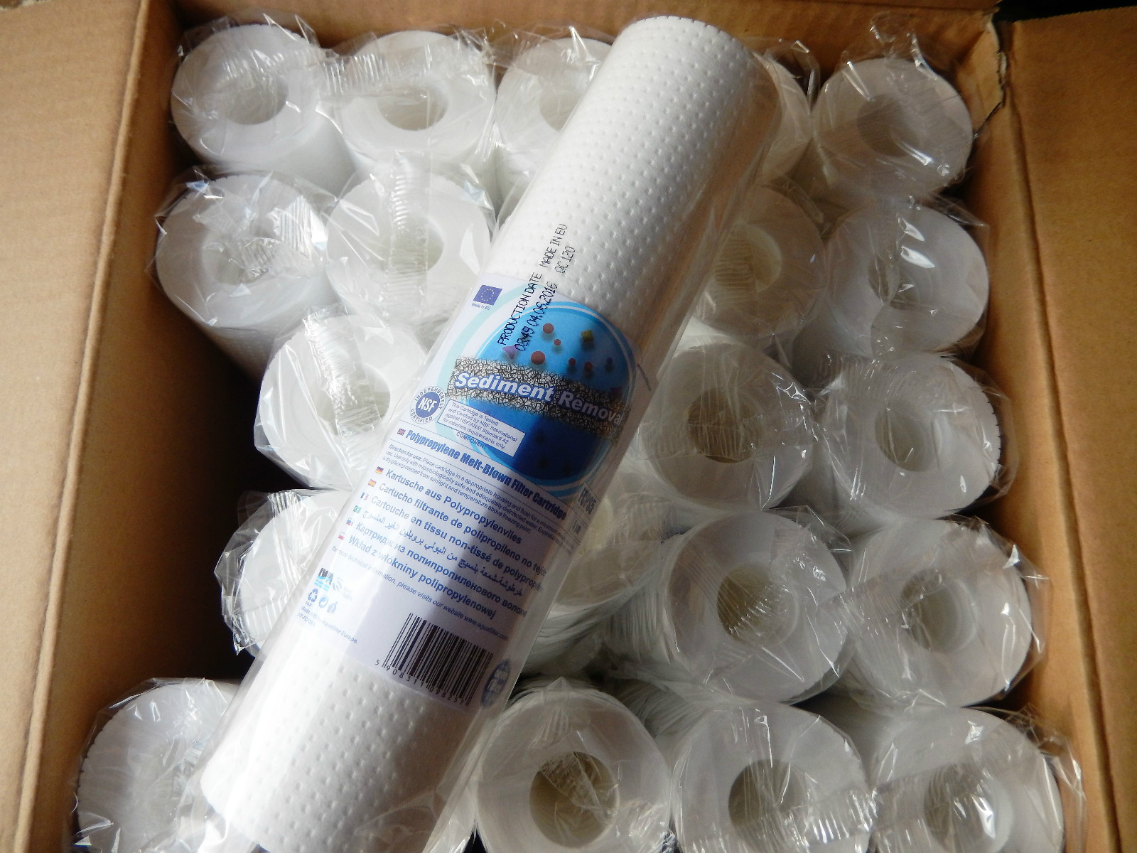 50pk x 20 Micron Aquafilter sediment cartridge water filter size 10" - LIFF NSW5