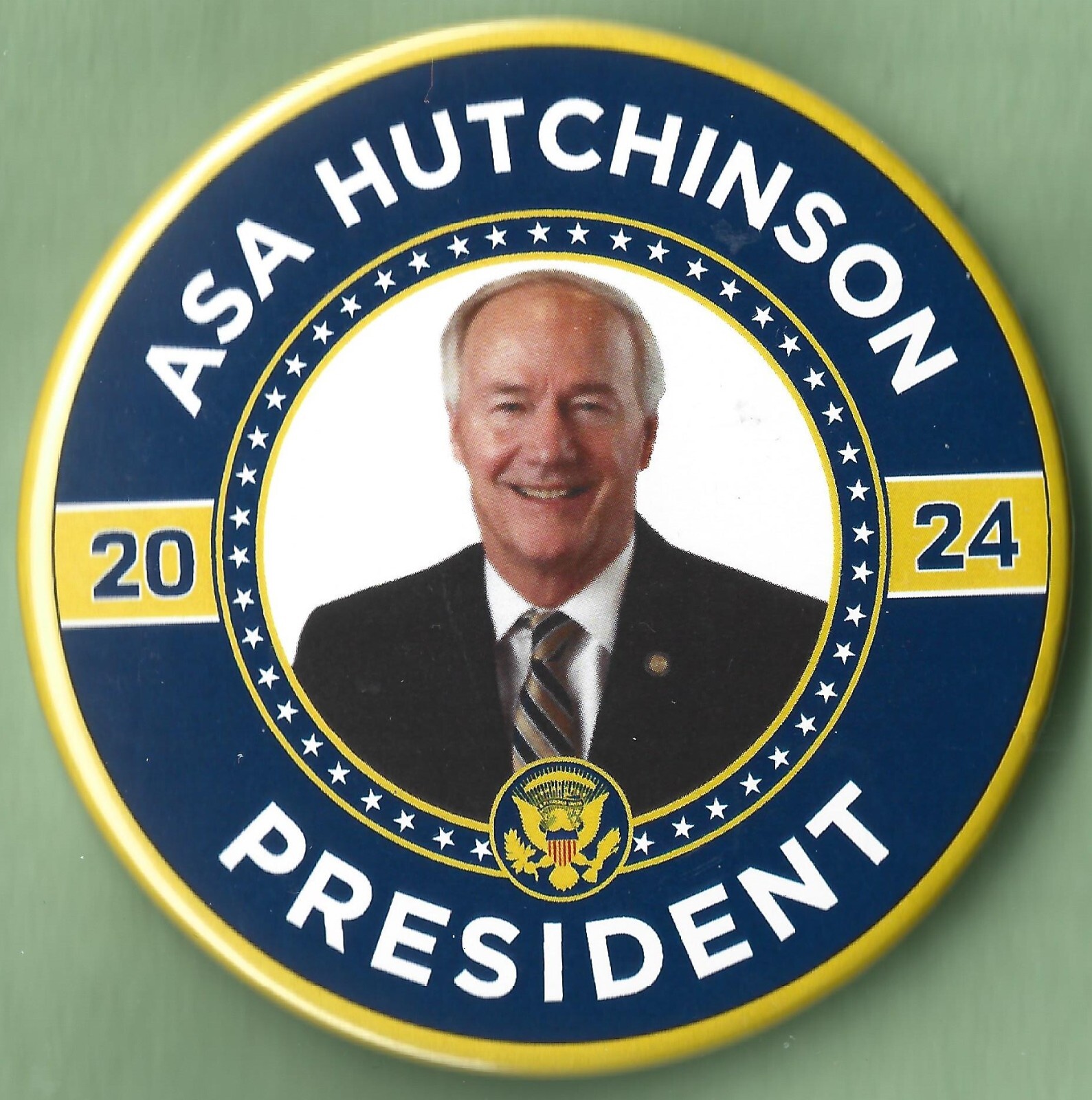 2024 Asa Hutchinson 3"(Large Size) / Presidential Hopeful Campaign Button(Pin02)