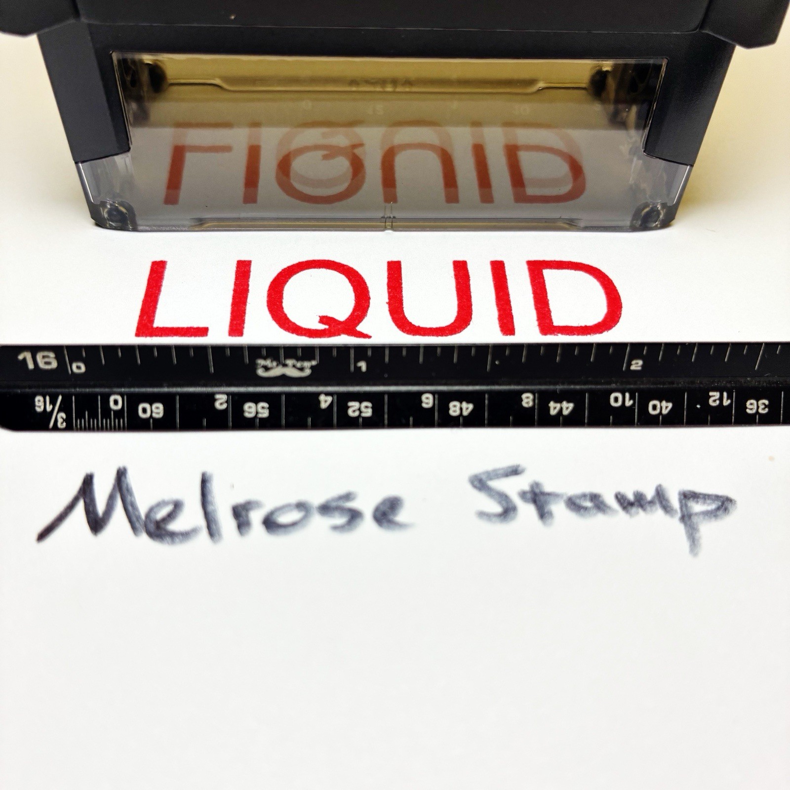 Liquid Rubber Stamp Red Ink Self Inking Ideal 4913