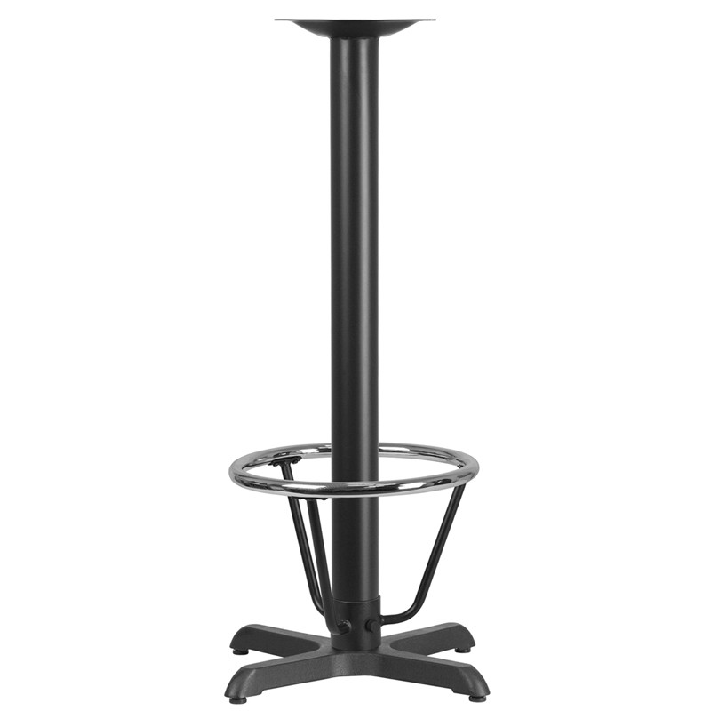 Bar Height Table Base Foot Ring w/3.25'' Column Ring & 16'' Diameter