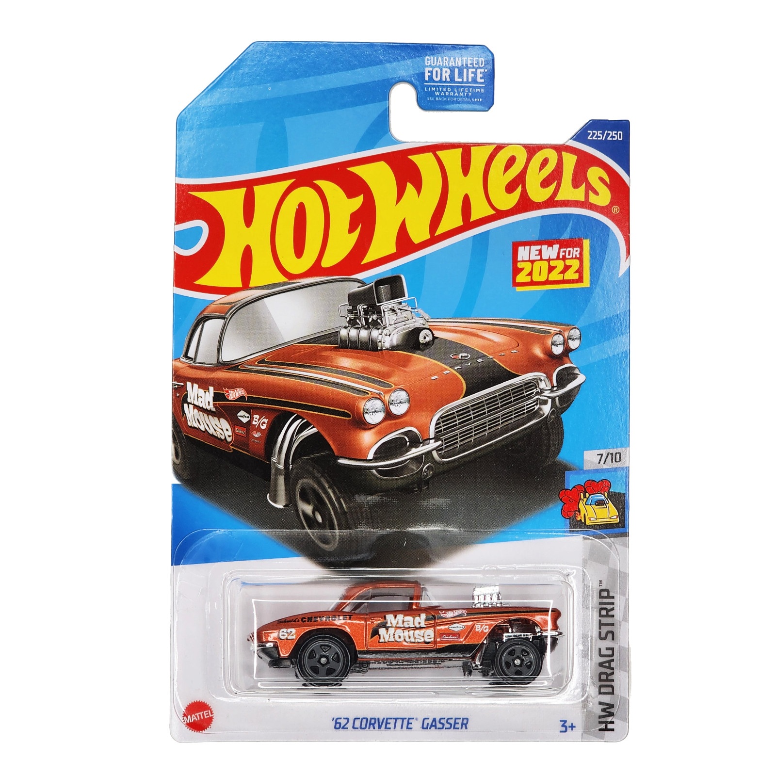 HOT WHEELS '62 Corvette Gasser Car HW Drag Strip Chevy Chevrolet HCT12 2022