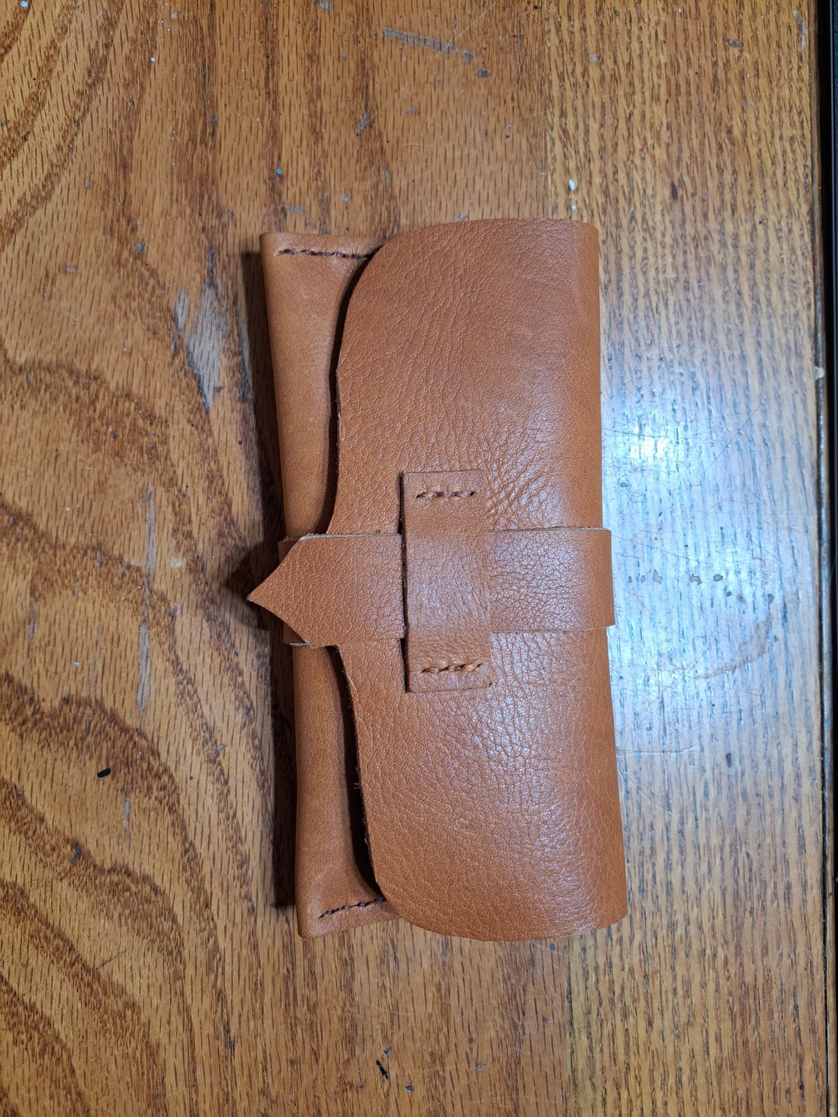 Colonial Style Wallet Second Version Handmade Revolutionary War Fur Trade Era