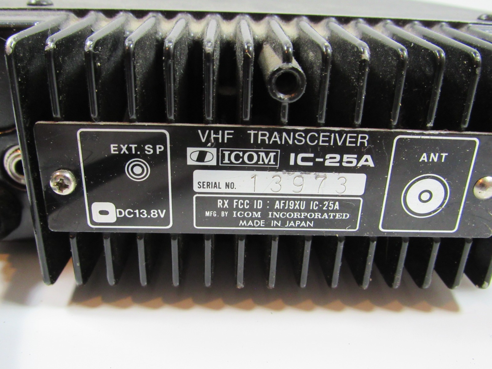 ICOM IC-25A VHF 2 METER TRANSCEIVER With Mic - Untested