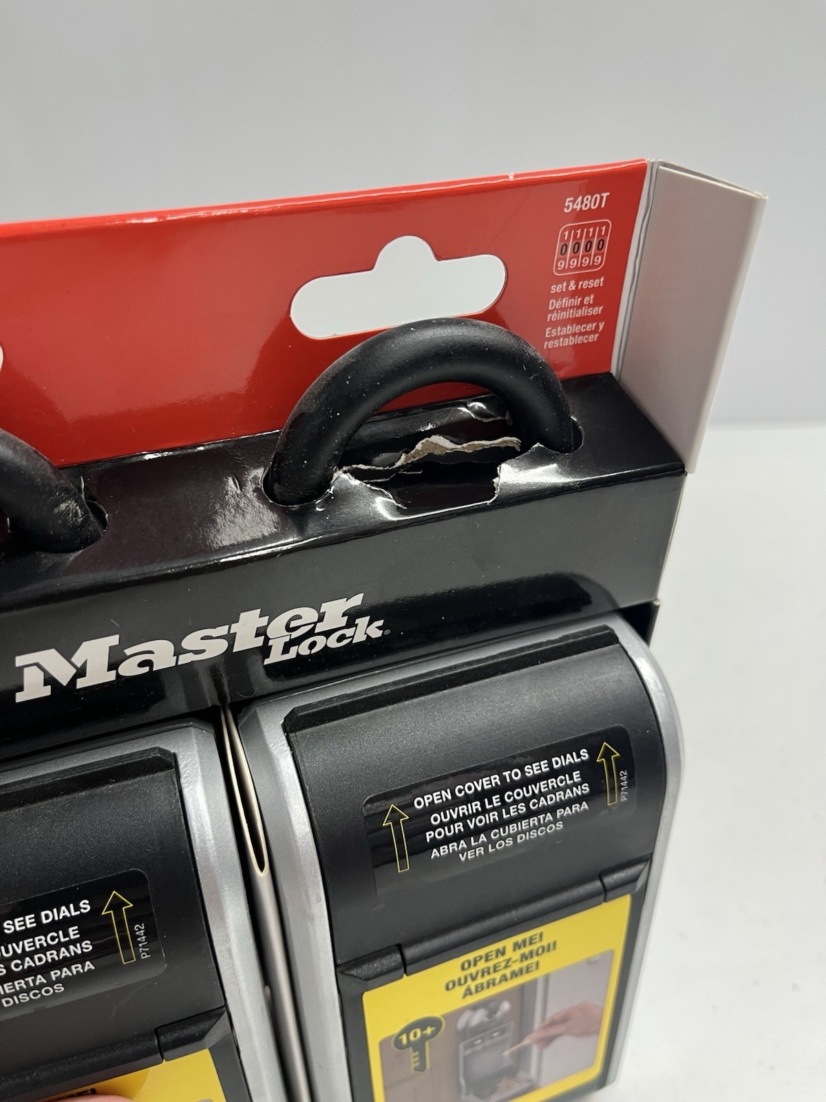Master Lock 5480T Large Outdoor LOCK BOX with Removable Shackle (2-pack) New