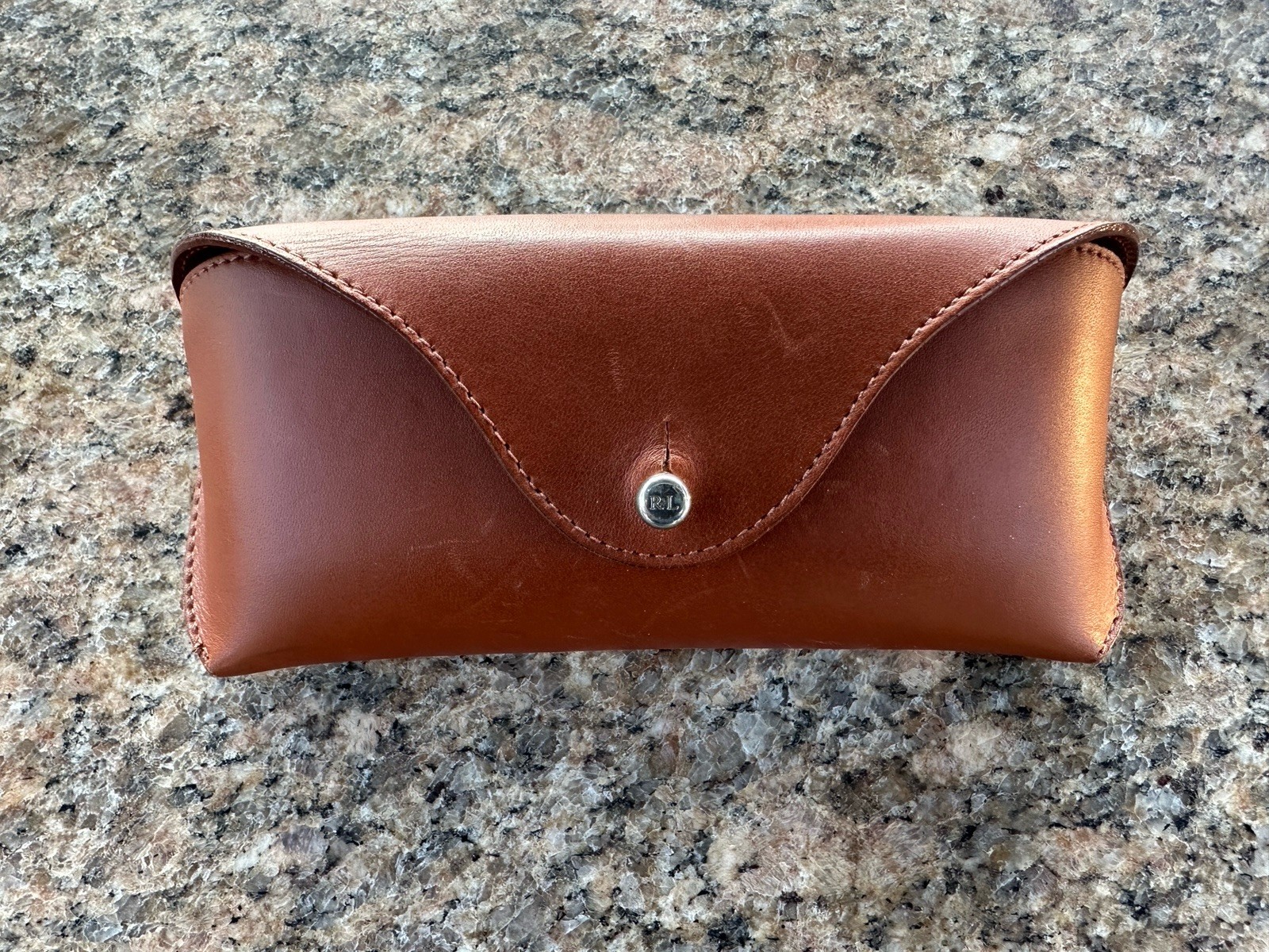 Ralph Lauren Purple Label Sunglasses Hard/soft Case Cognac Authentic