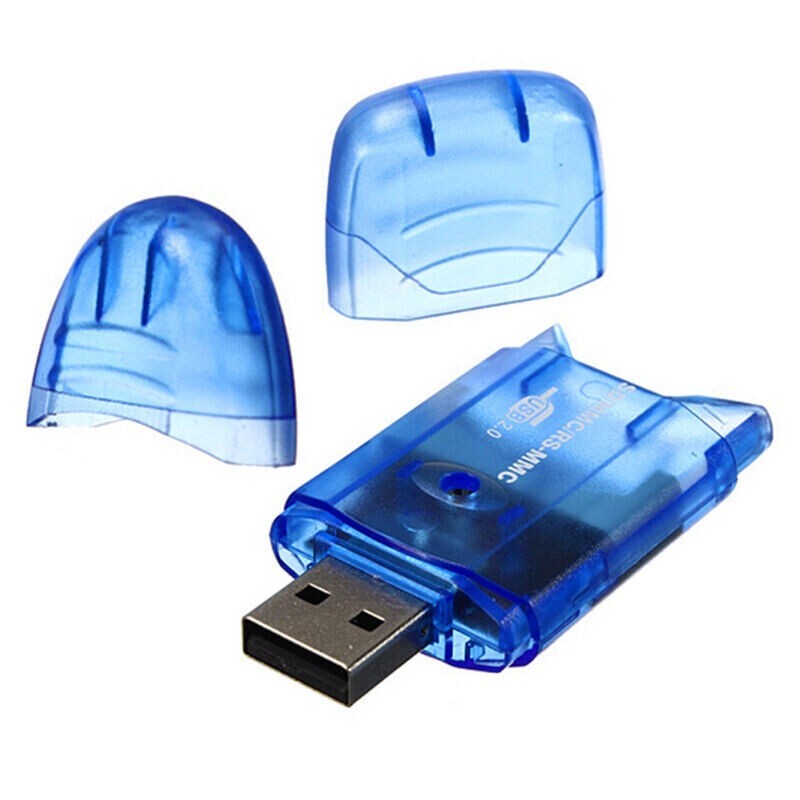 20x USB 2.0 Reader for SD HC SDHC Adaptor Memory Card Writer Adapter Portable