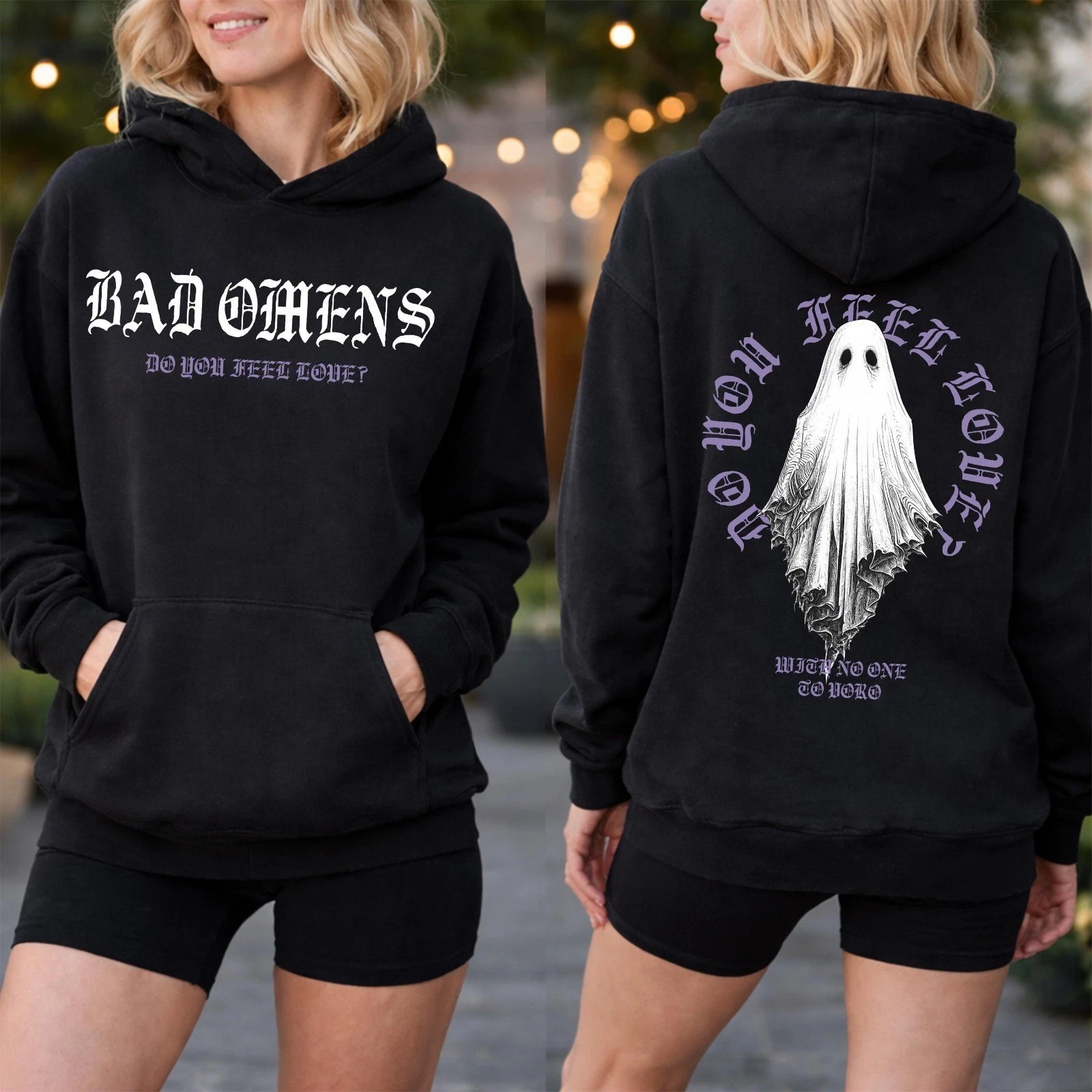 Bad Omens Ghost Tour 2026 Shirt Gothic Rock Concert Hoodie Unisex S-5XL