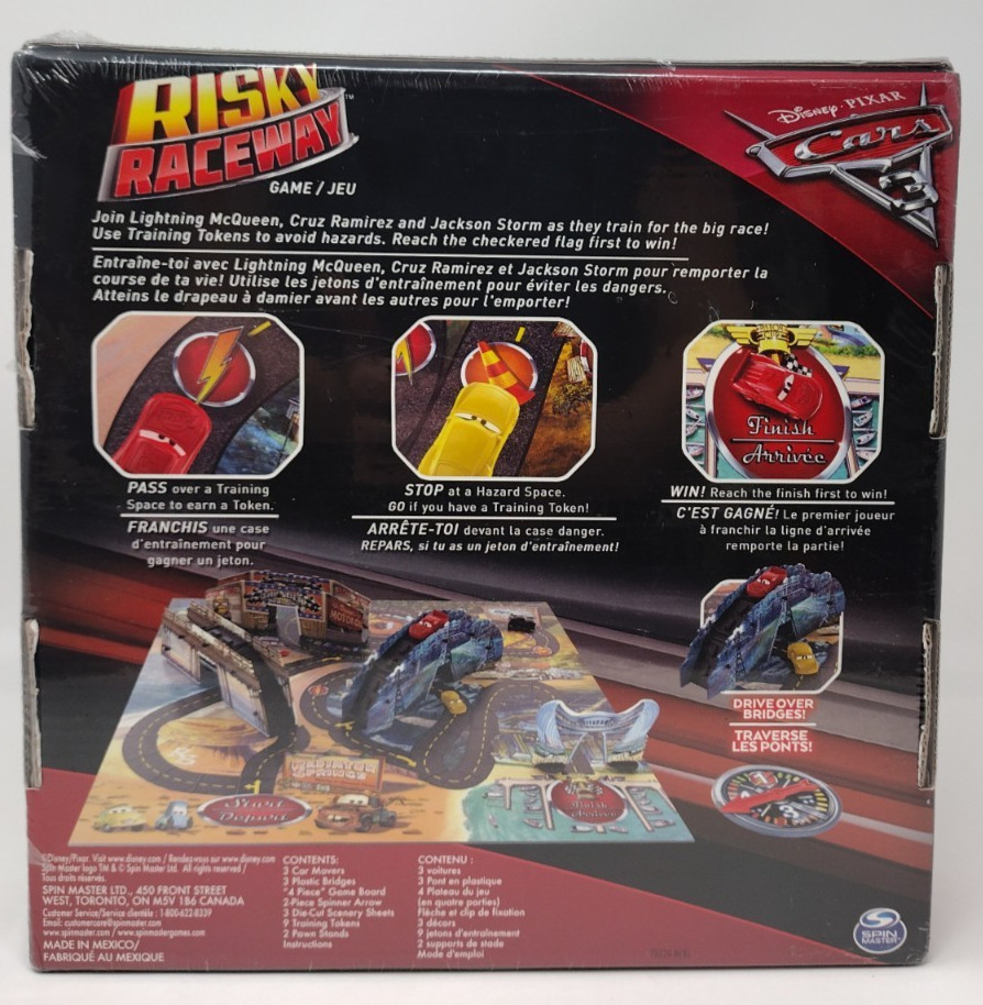 Disney Pixar Cars 3 Risky Raceway Family Board Game Brand New Sealed Spin Master