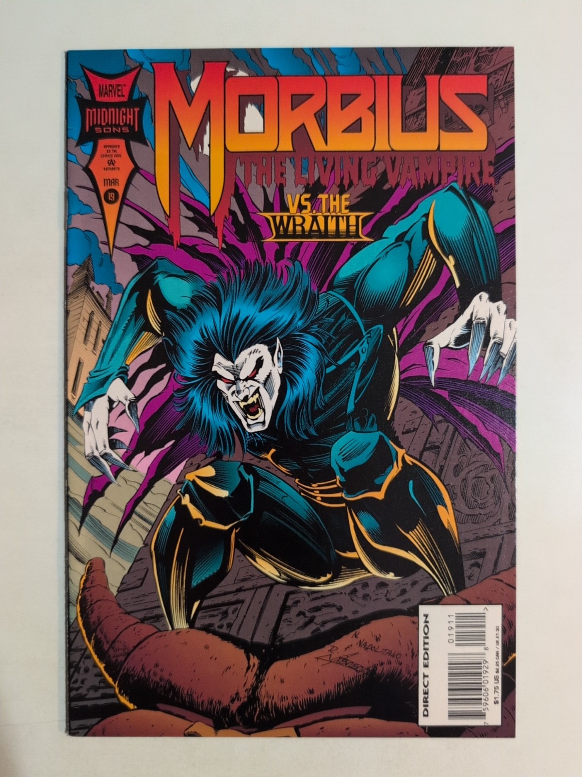 Morbius The Living Vampire #19 Marvel Comics 1994 Midnight Sons Horror