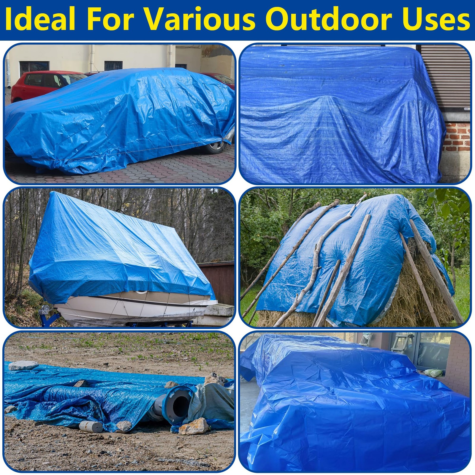 Codree 24 X 16 Ft Rectangular Pool Ground Cloths Waterproof Pe Swimming Pool