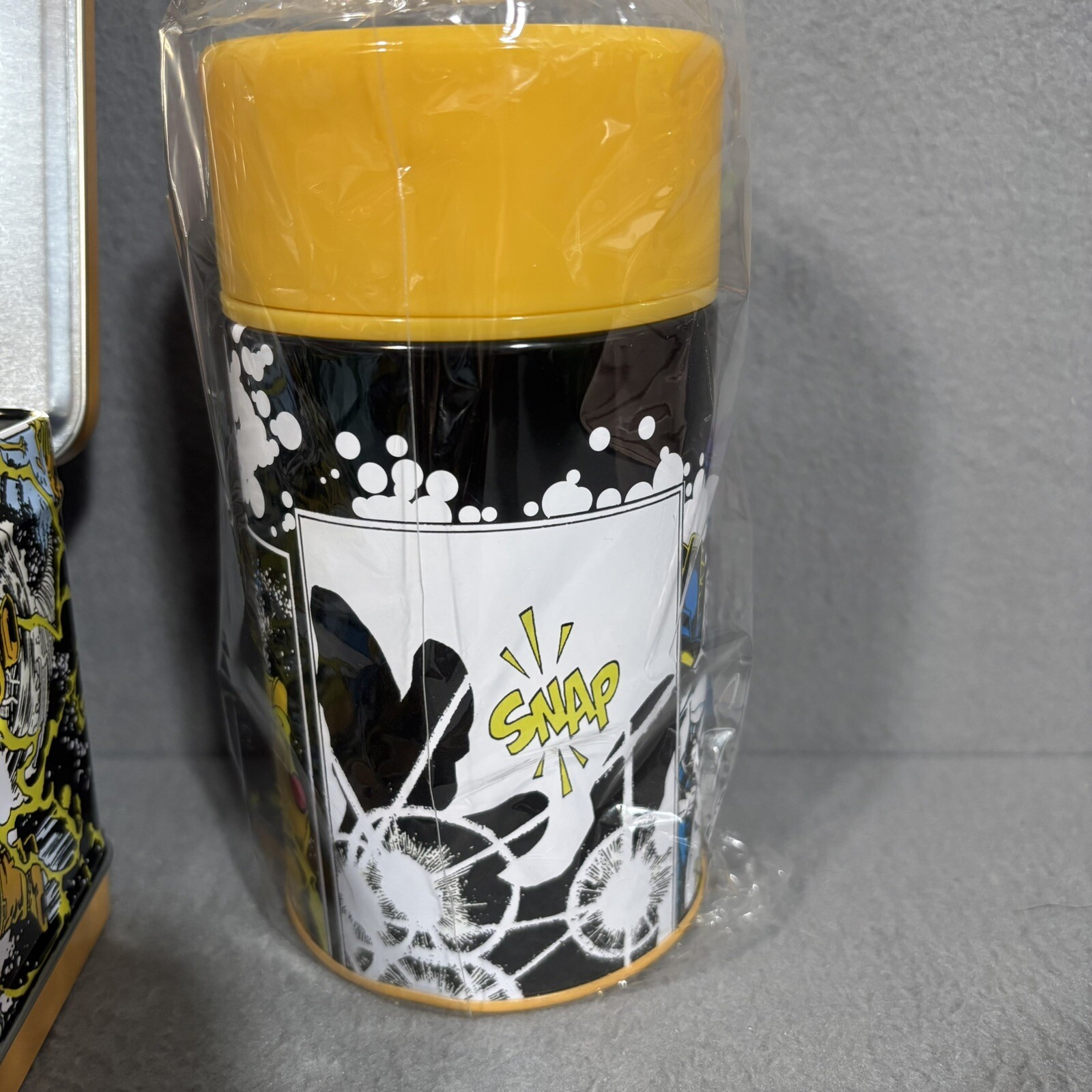 NWT Marvel Comic Infinity Gauntlet Lunch Box Thermos Exclusive 2,500 Made Limit