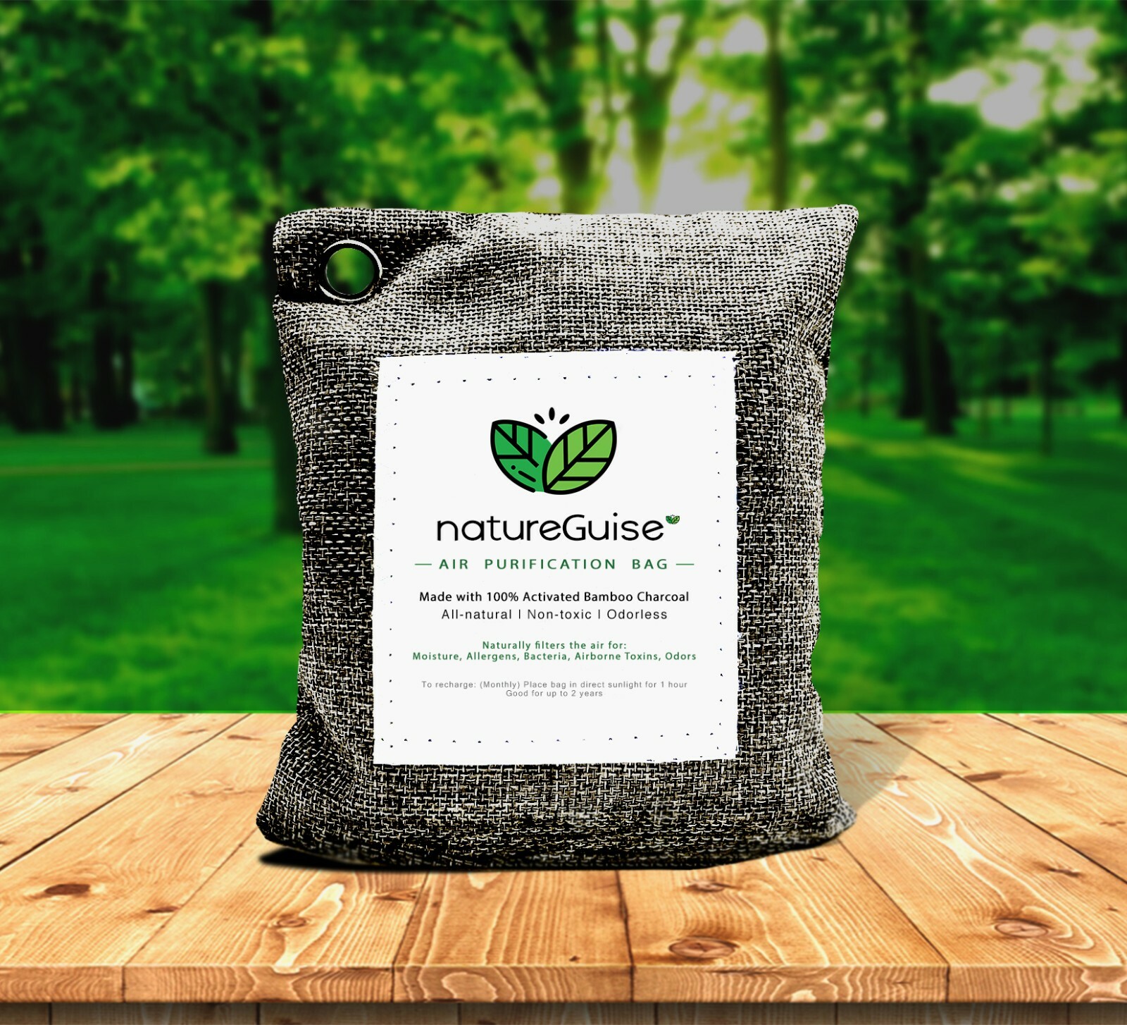 NatureGuise Activated Bamboo Charcoal Air Purifying Bag / Air Freshener