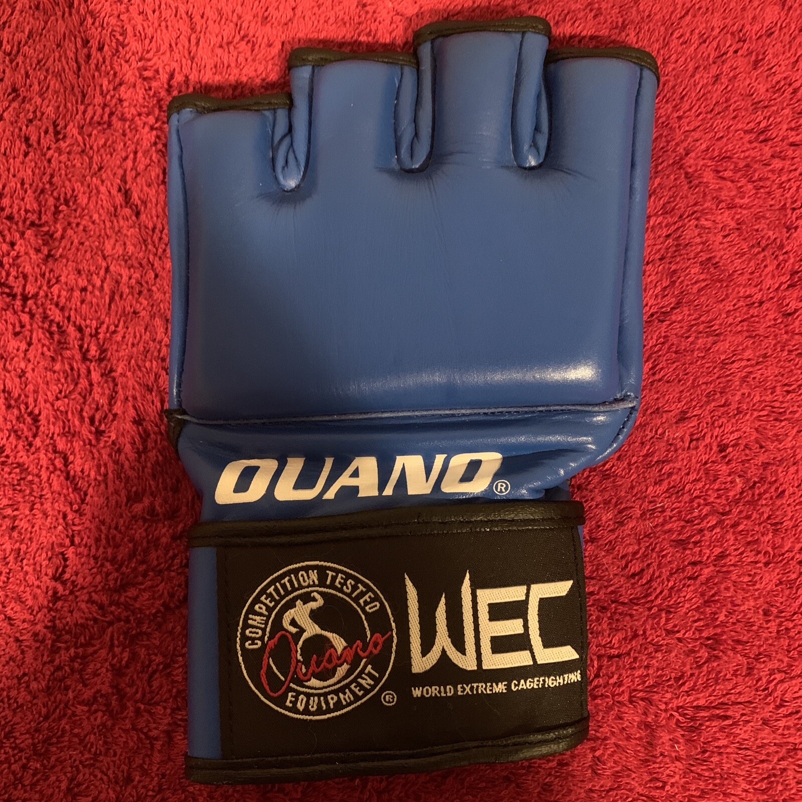 WEC MMA Ouano Fight Glove - Single Blue Glove - Size M - UFC Pride Bellator