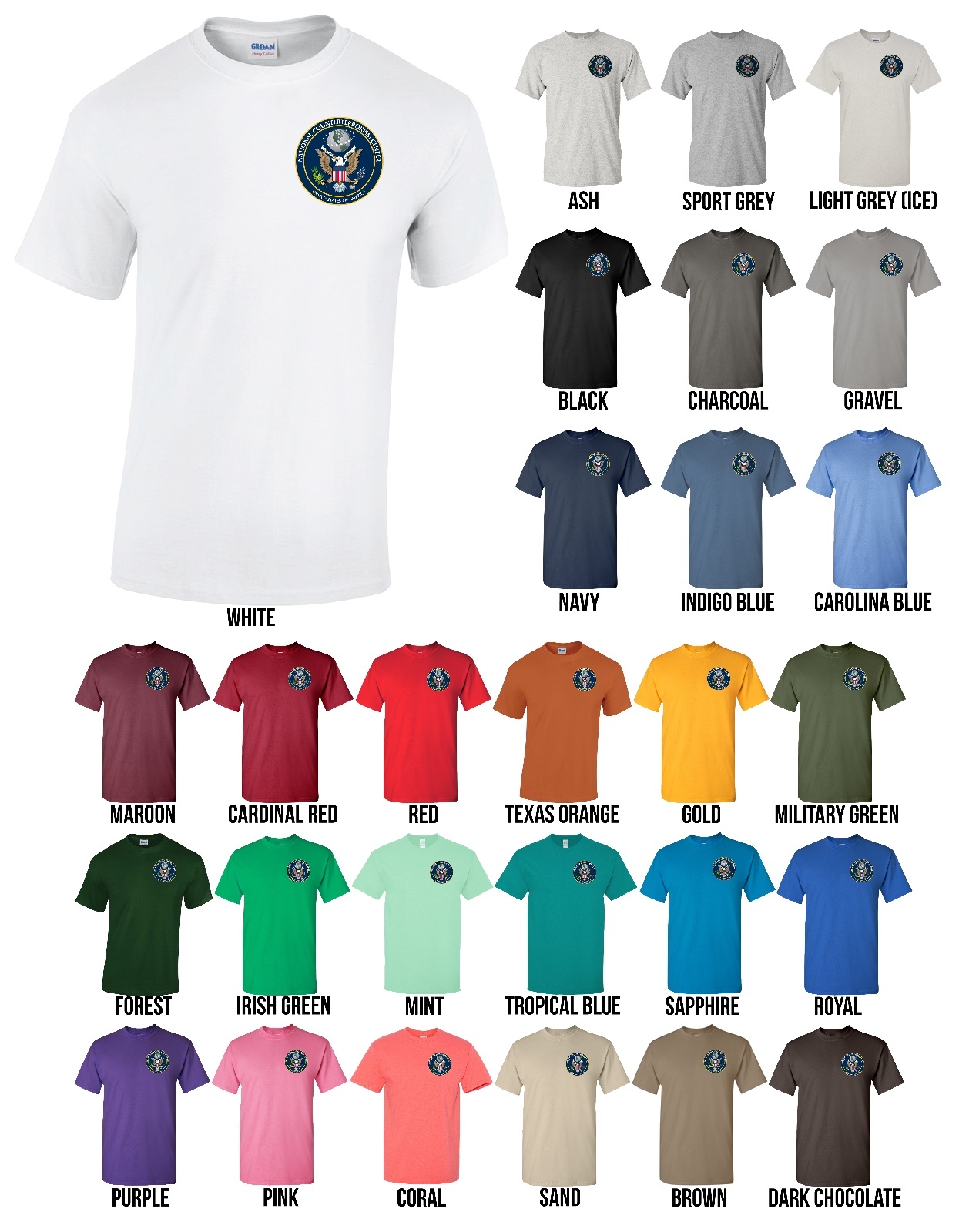US National Counterterrorism Center NCTC Seal T-Shirt United States Tee - NEW