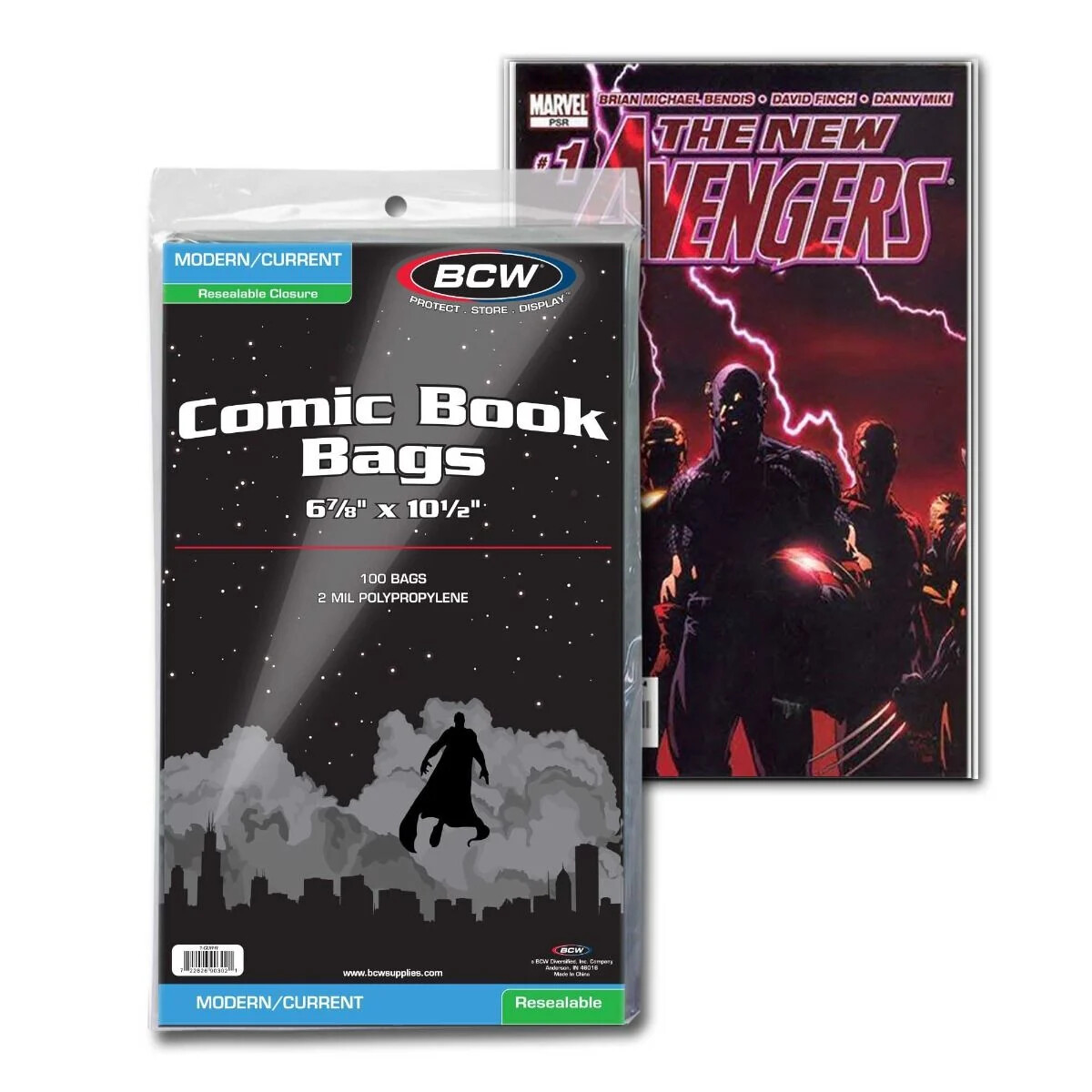 200 - BCW Current Modern Resealable 2-Mil Polypropylene Comic Book Bags!