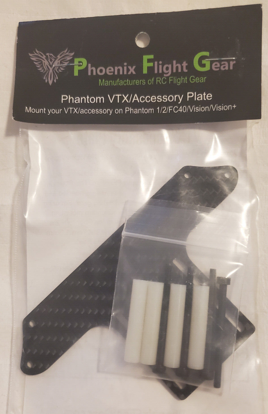 Phoenix Flight Gear Phantom VTX/Accessory Plate PFG-VTXAP NEW