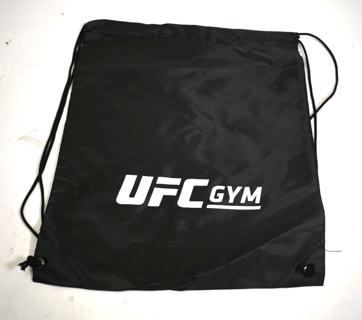 UFC Gym Drawstring Bag Black 18" x 14-1/2" Logo Gym Bag