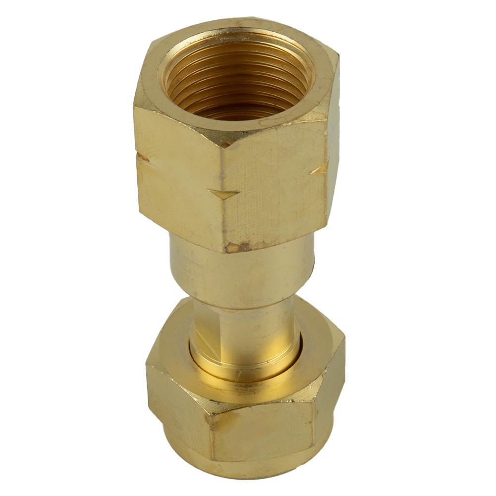 CGA 520 to CGA 200 Acetylene Adapter Connects Cylinders Securely to Regulators
